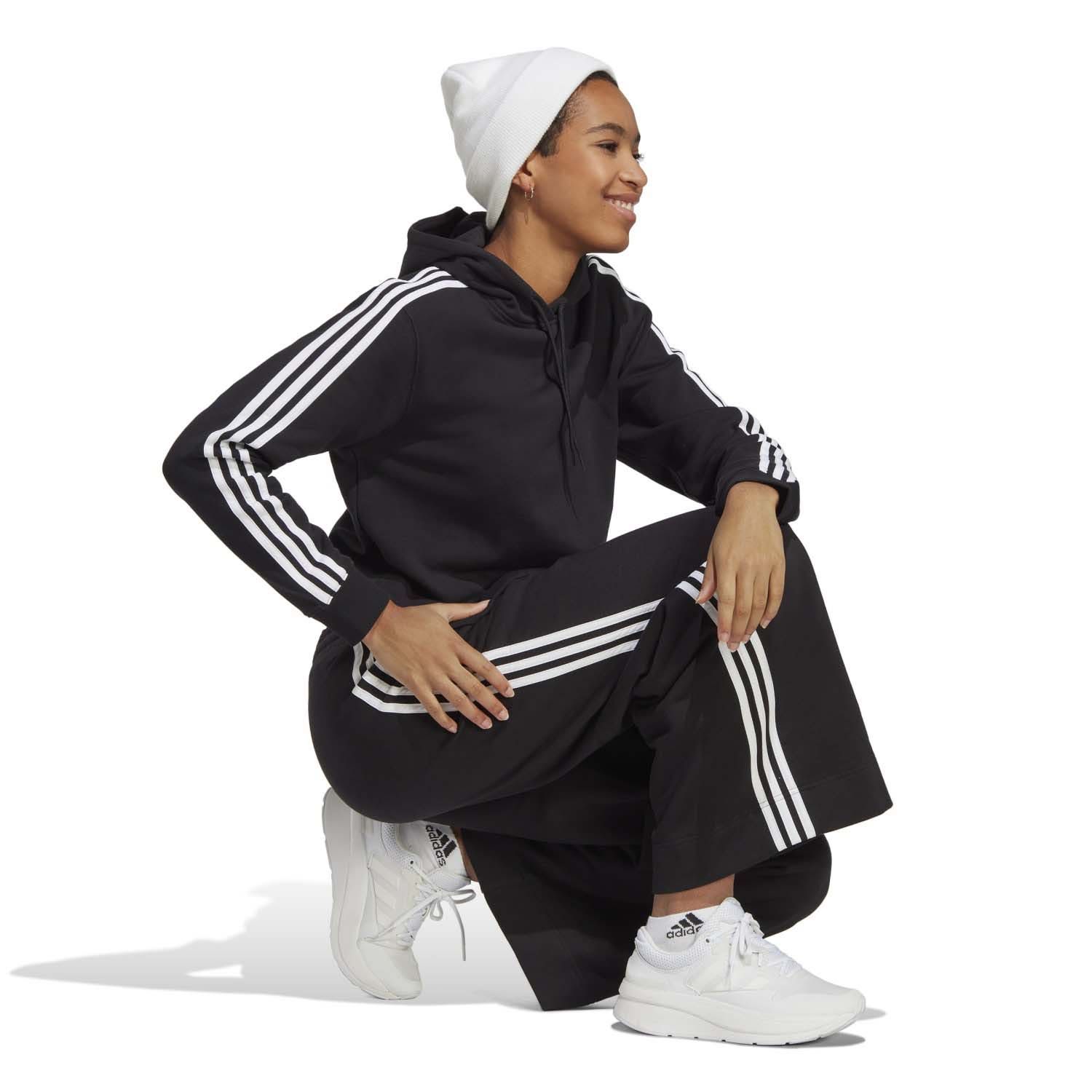 adidas Essentials 3-Stripes French Terry Crop Hoodie