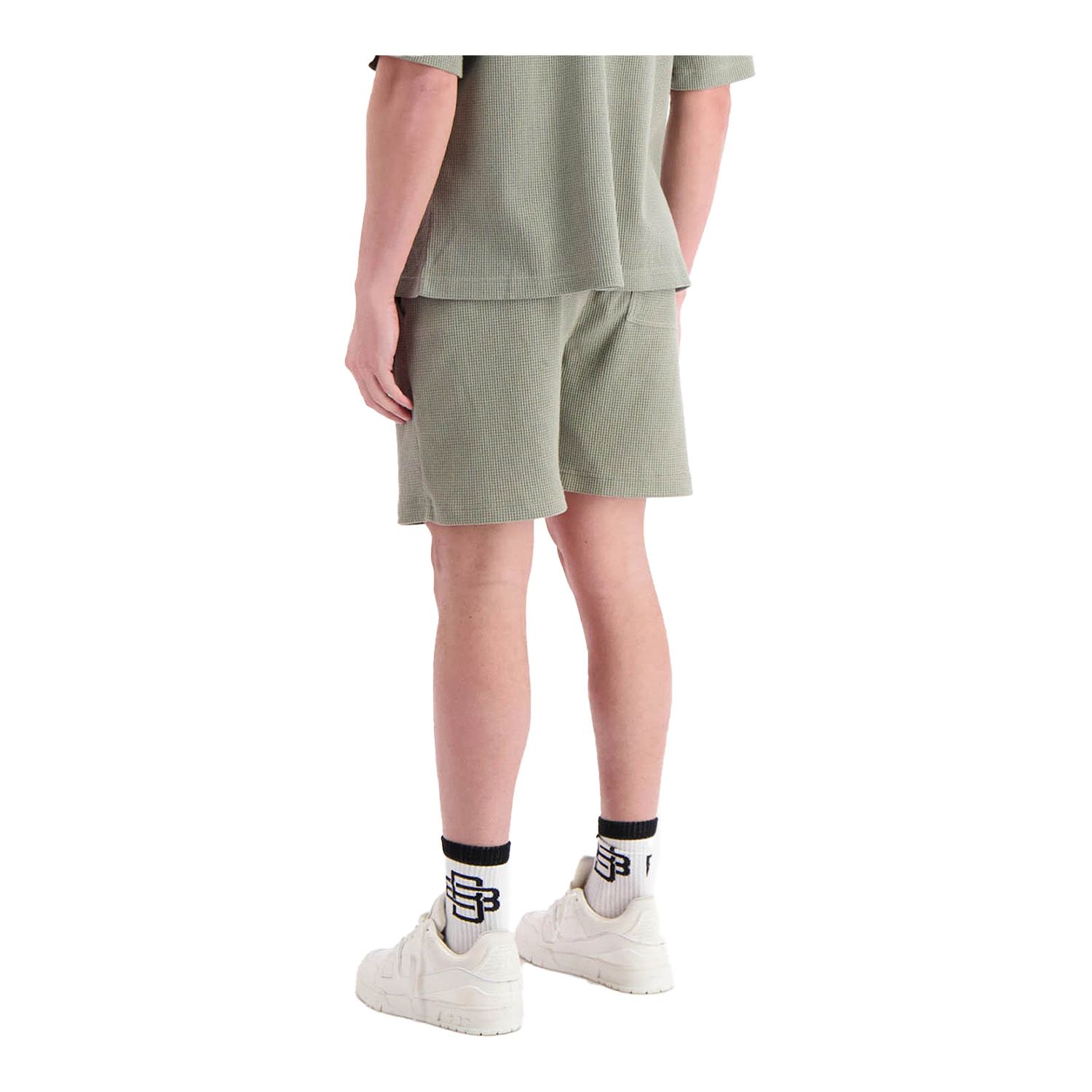 Black Bananas Monogram Waffle Shorts