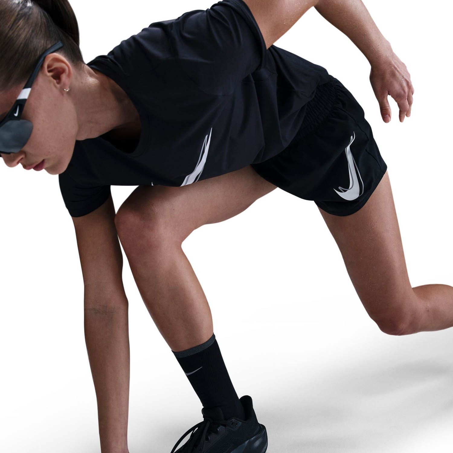 Nike One Swoosh Hardloopshorts Dames