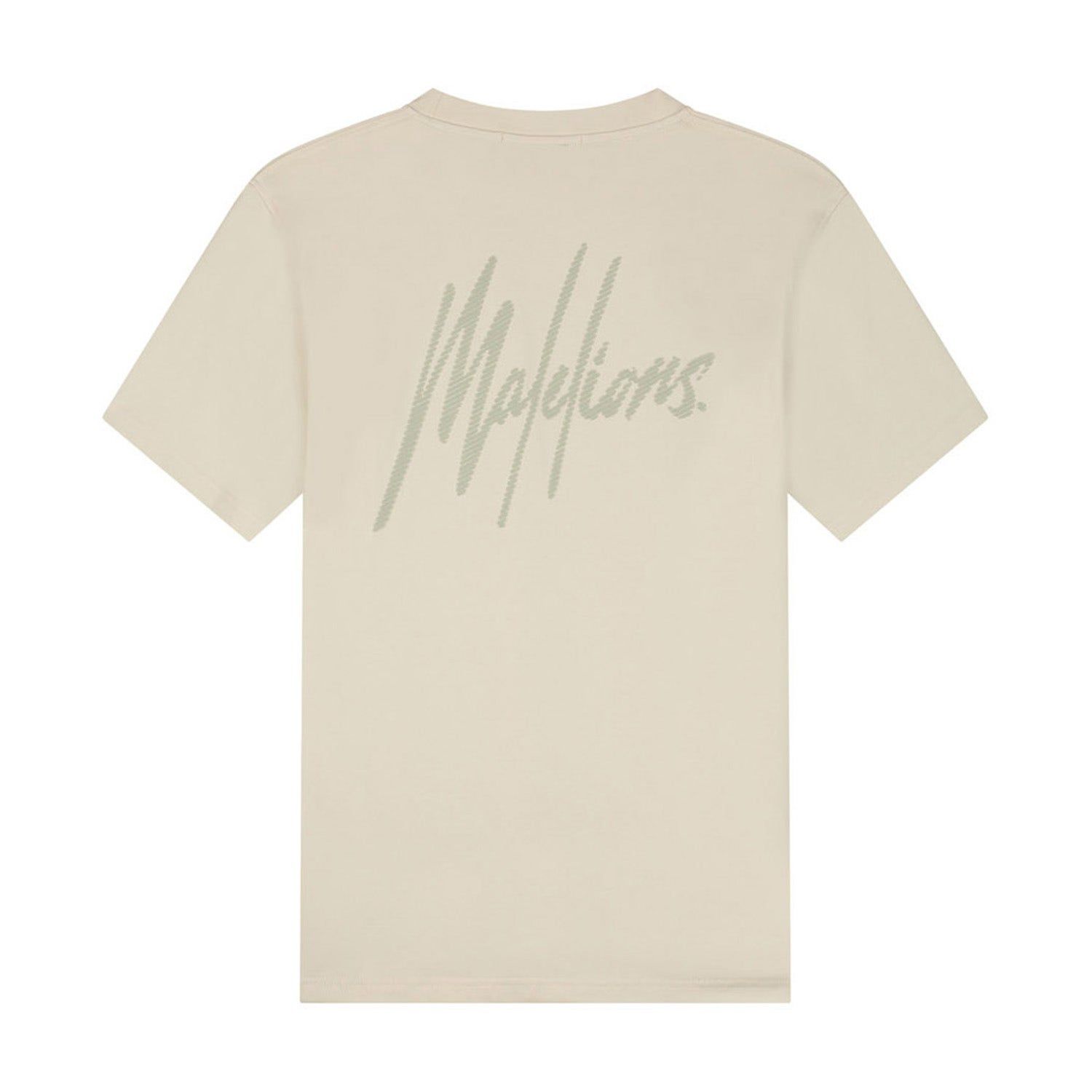 Malelions Striped Signature T-Shirt Heren