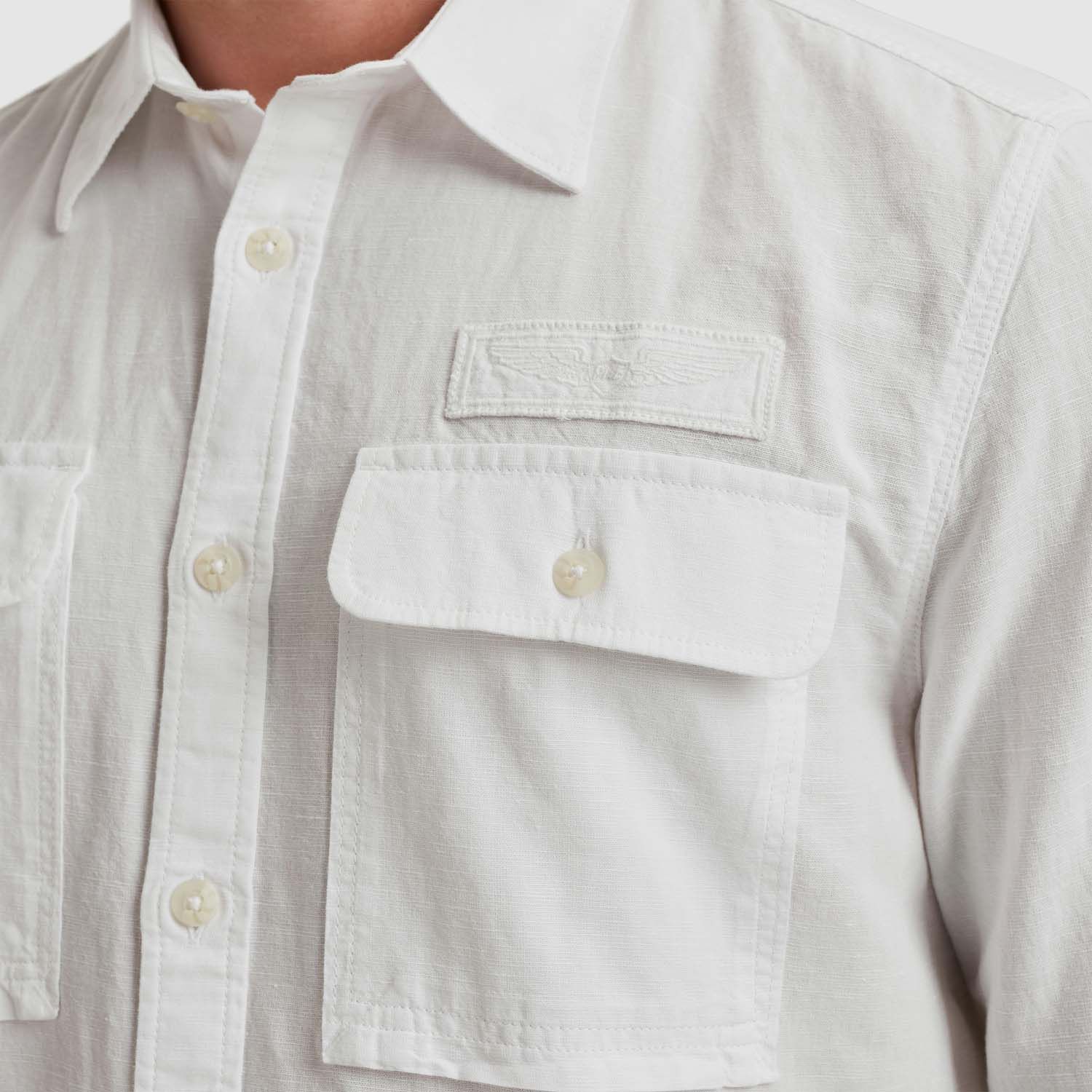 PME Legend Long Sleeve Katoenen/Linnen Shirt