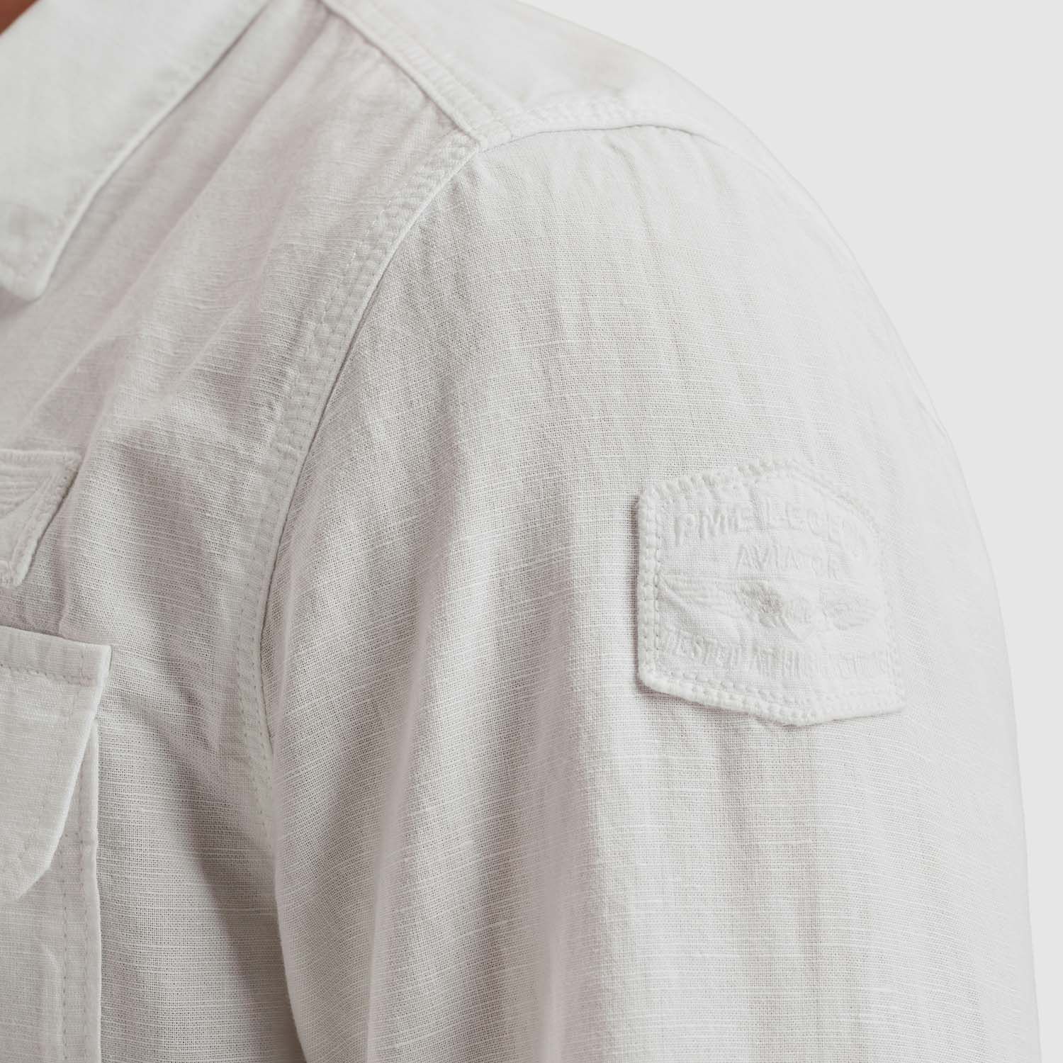PME Legend Long Sleeve Katoenen/Linnen Shirt