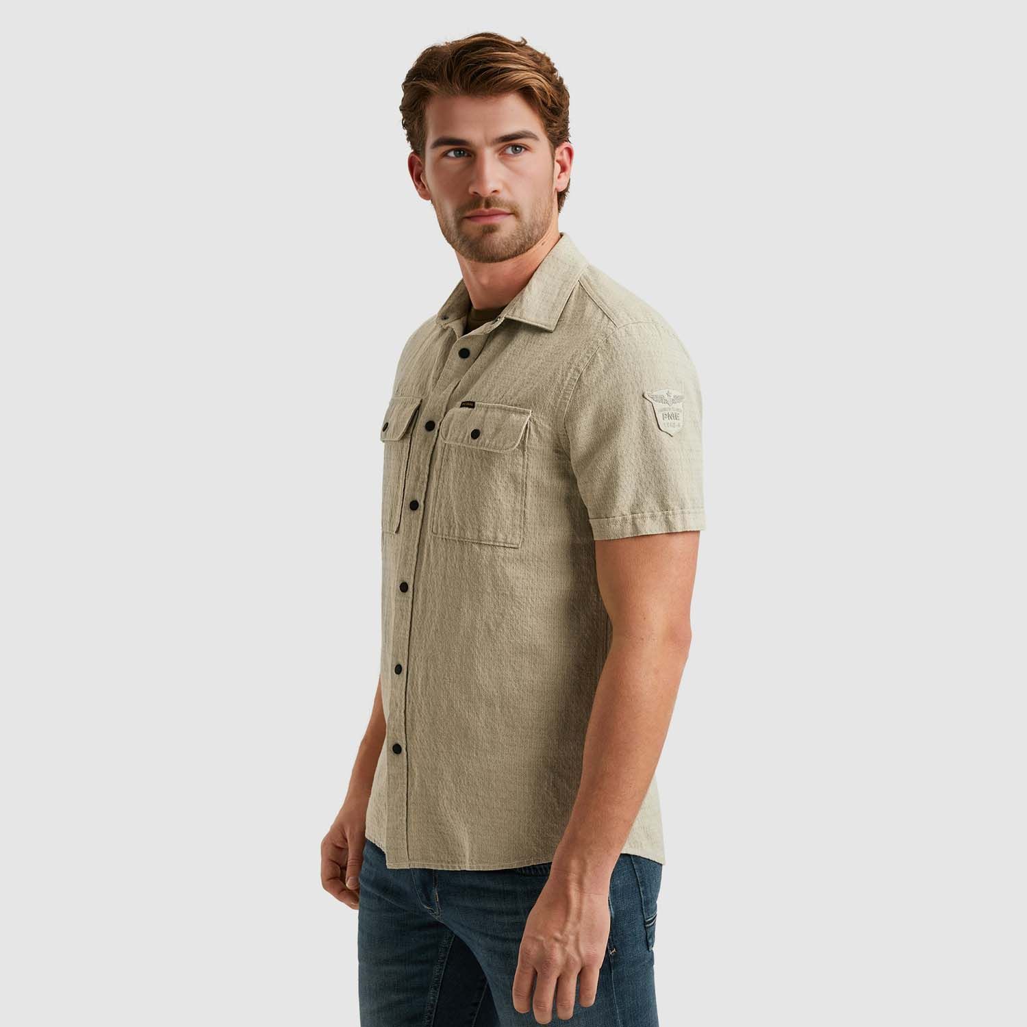 PME Legend Short Sleeve Linnen Shirt