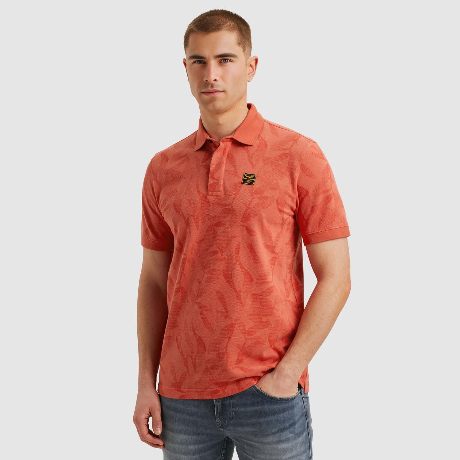 PME Legend Short Sleeve Two Tone Polo Piqué