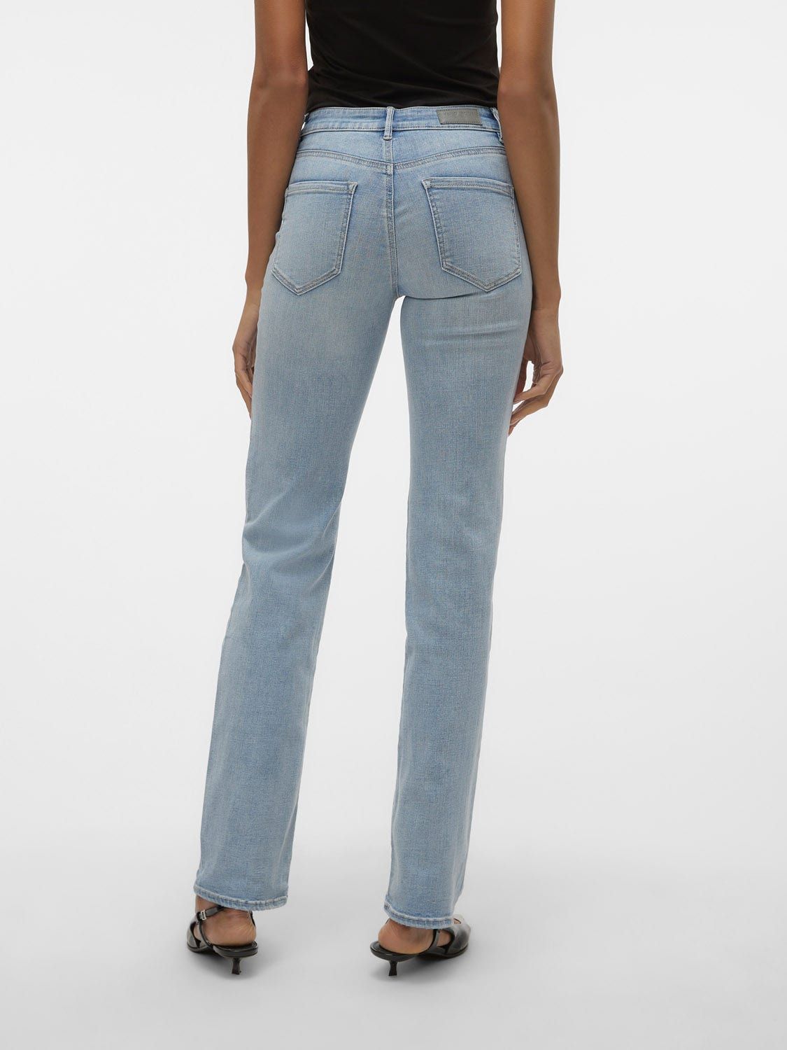 Vero Moda Mid Rise Straight Fit Jeans