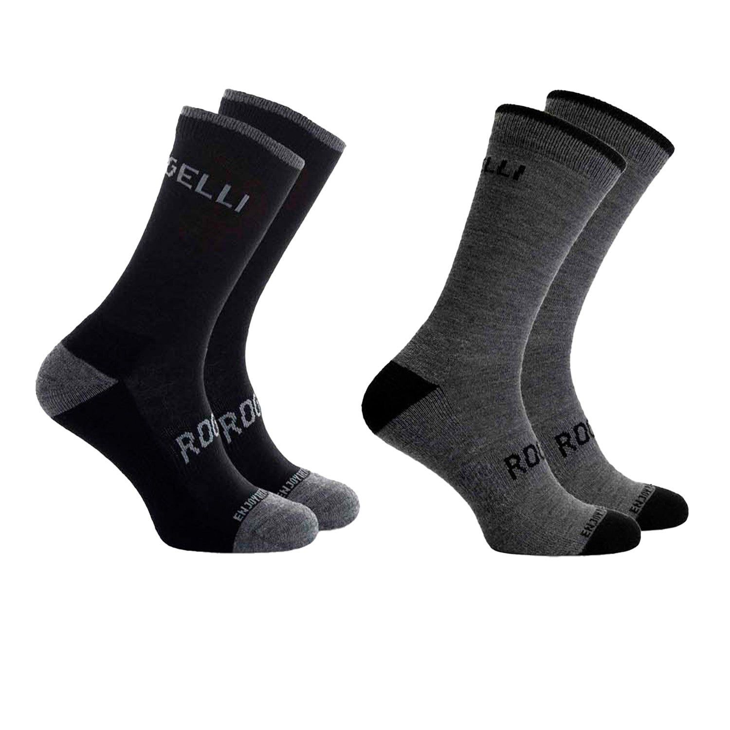Rogelli 2-Pack Wintersokken Merinowol