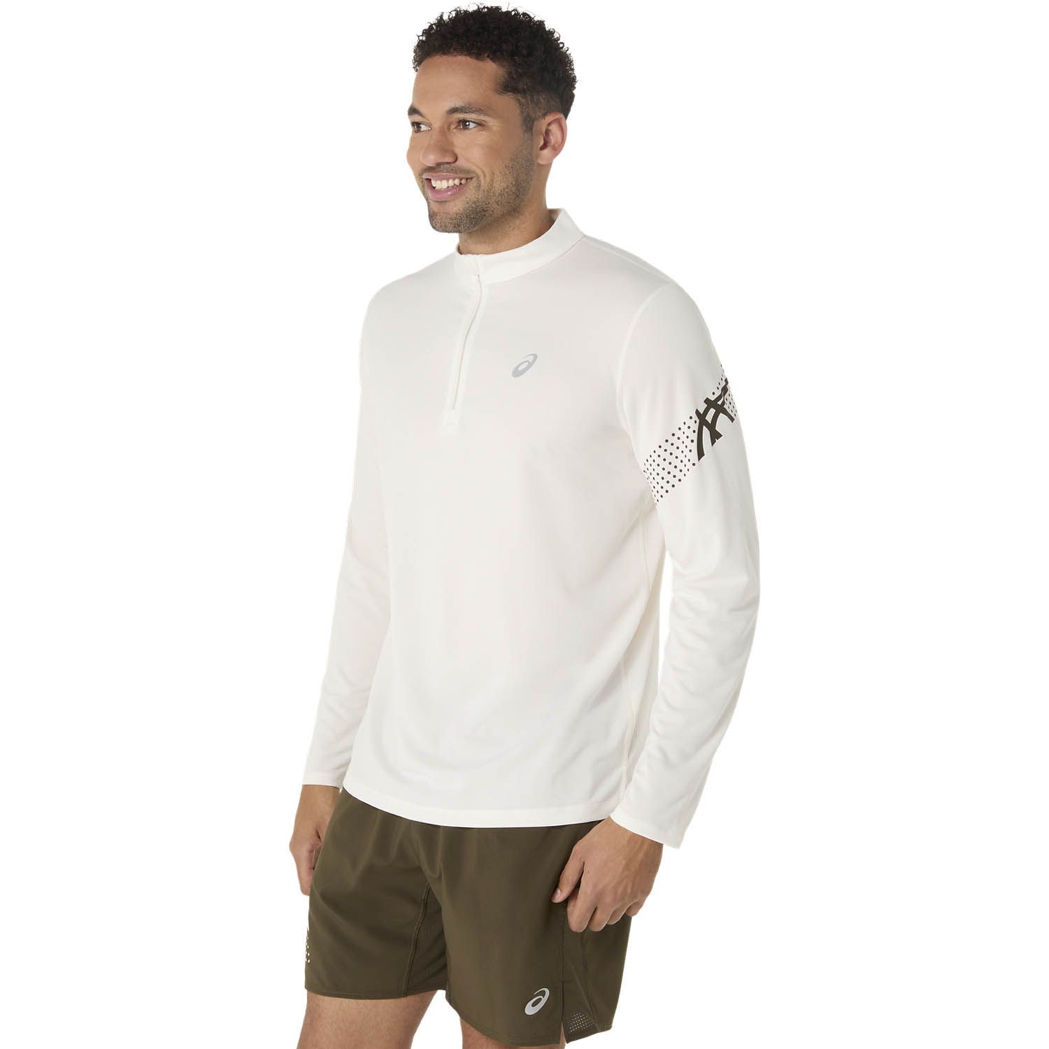 ASICS Icon 1/2 Long Sleeve Zip-Top Heren