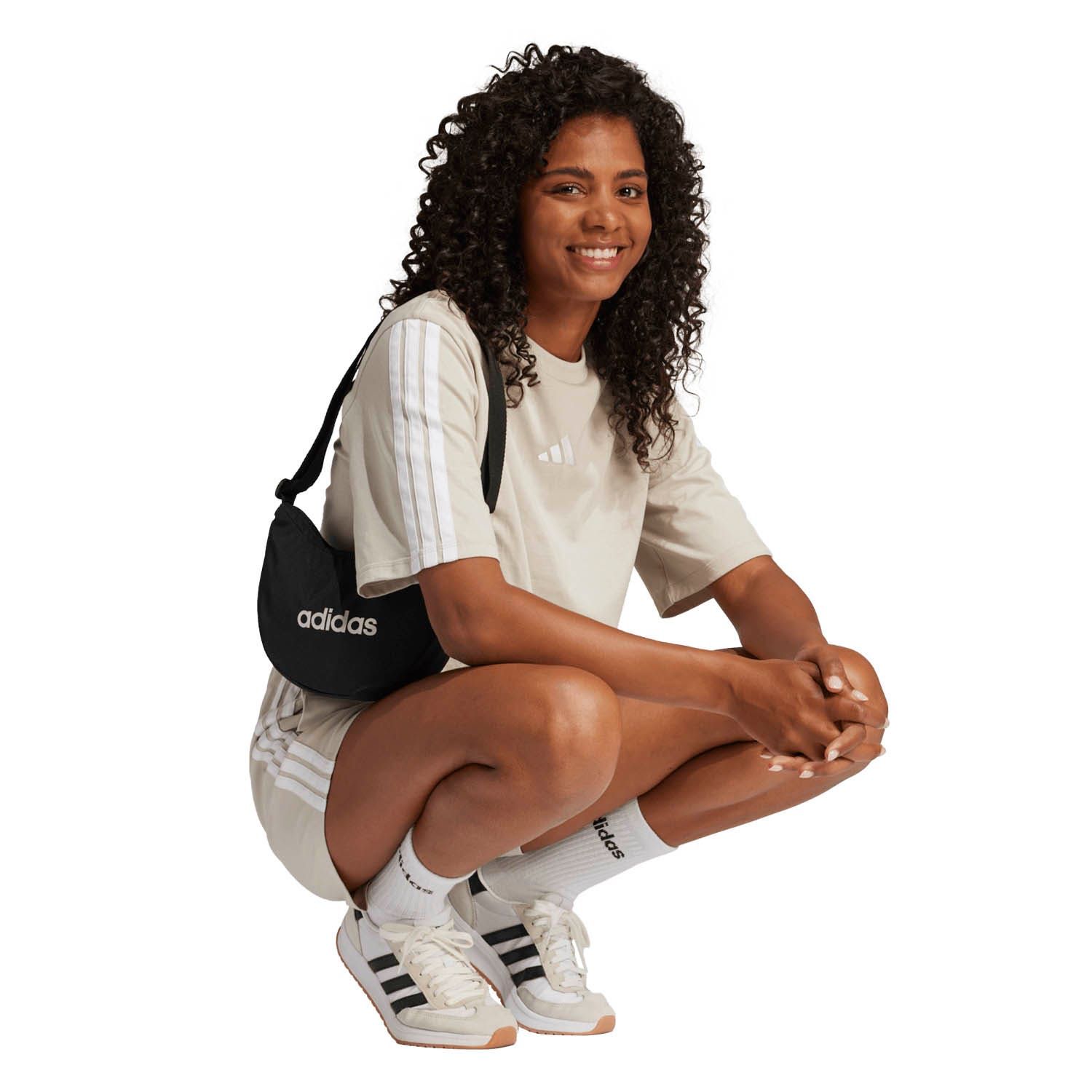 adidas Essentials 3-Stripes Cotton Loose T-shirt Dames