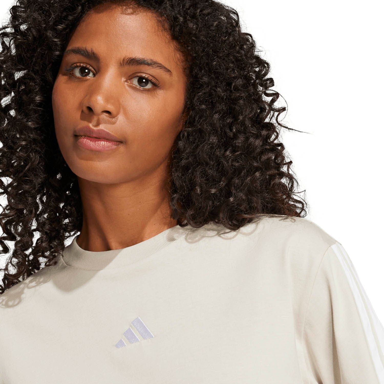 adidas Essentials 3-Stripes Cotton Loose T-shirt Dames