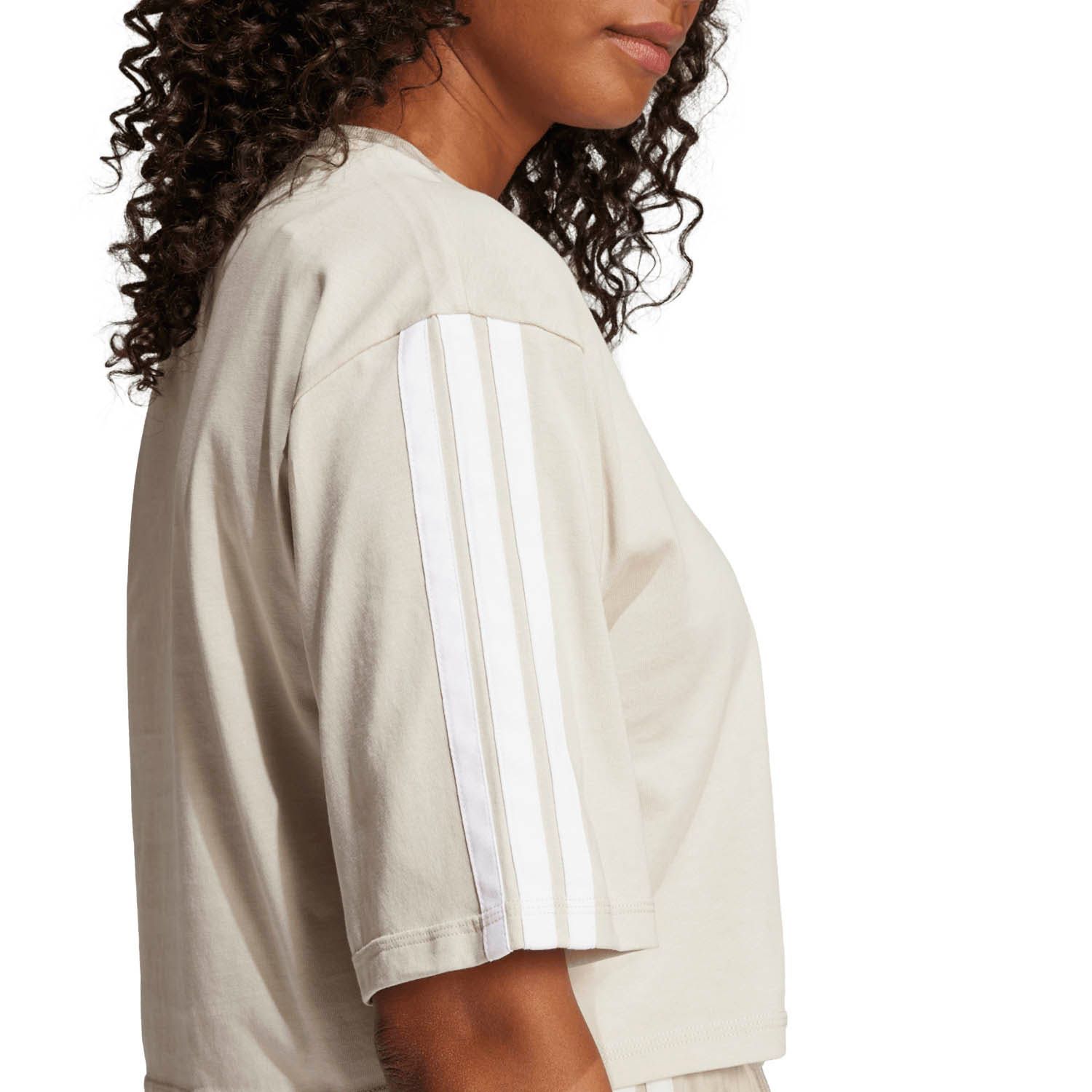 adidas Essentials 3-Stripes Cotton Loose T-shirt Dames