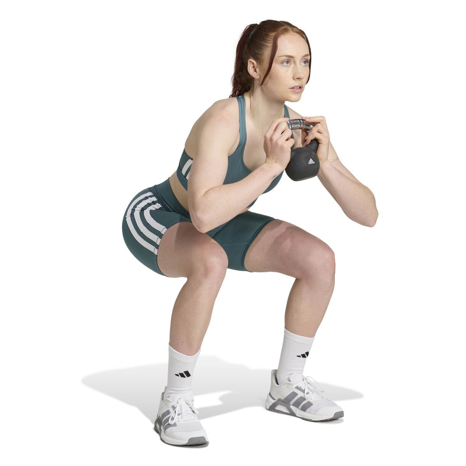 adidas Optime Essentials 3-Stripes Korte Legging Dames