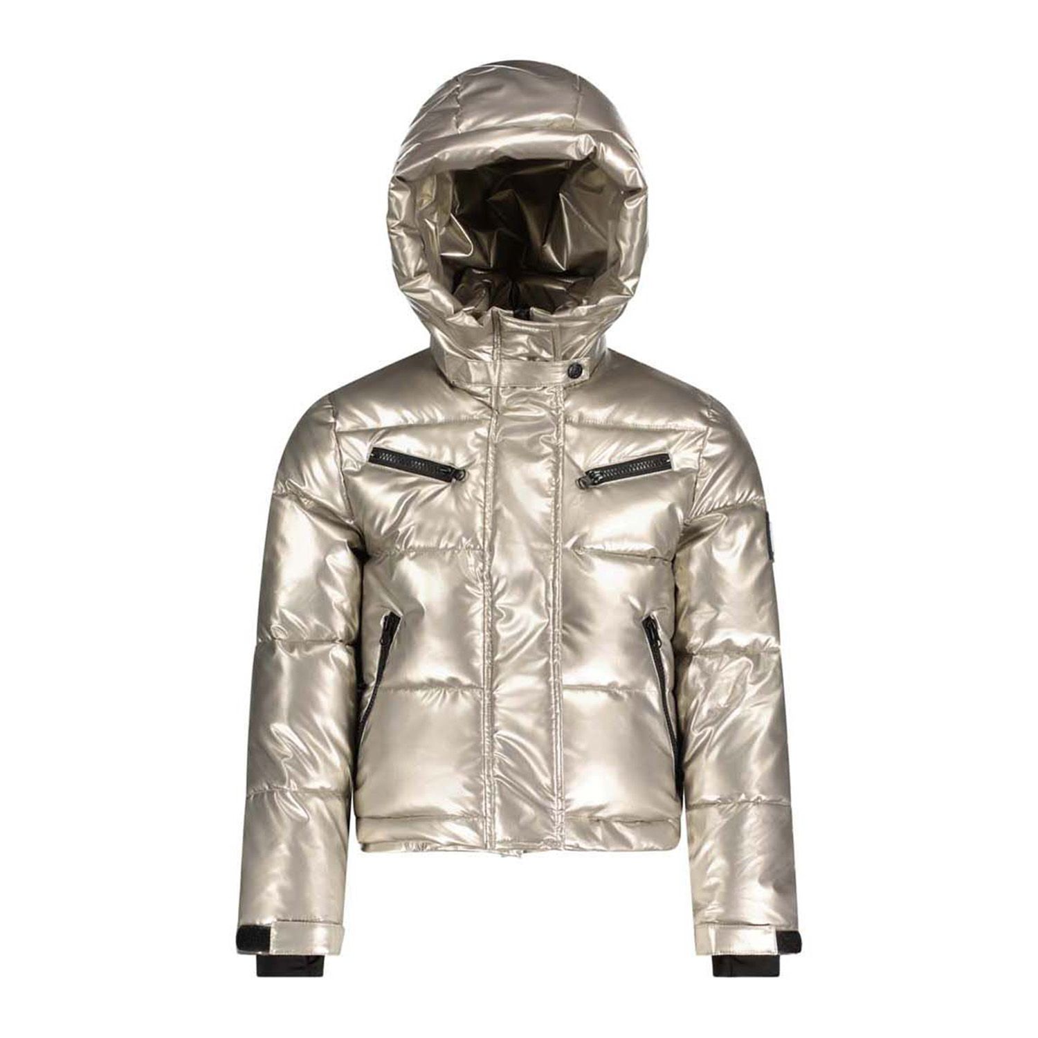 Super Rebel Spicy Metallic Hooded Ski Jacket Meiden