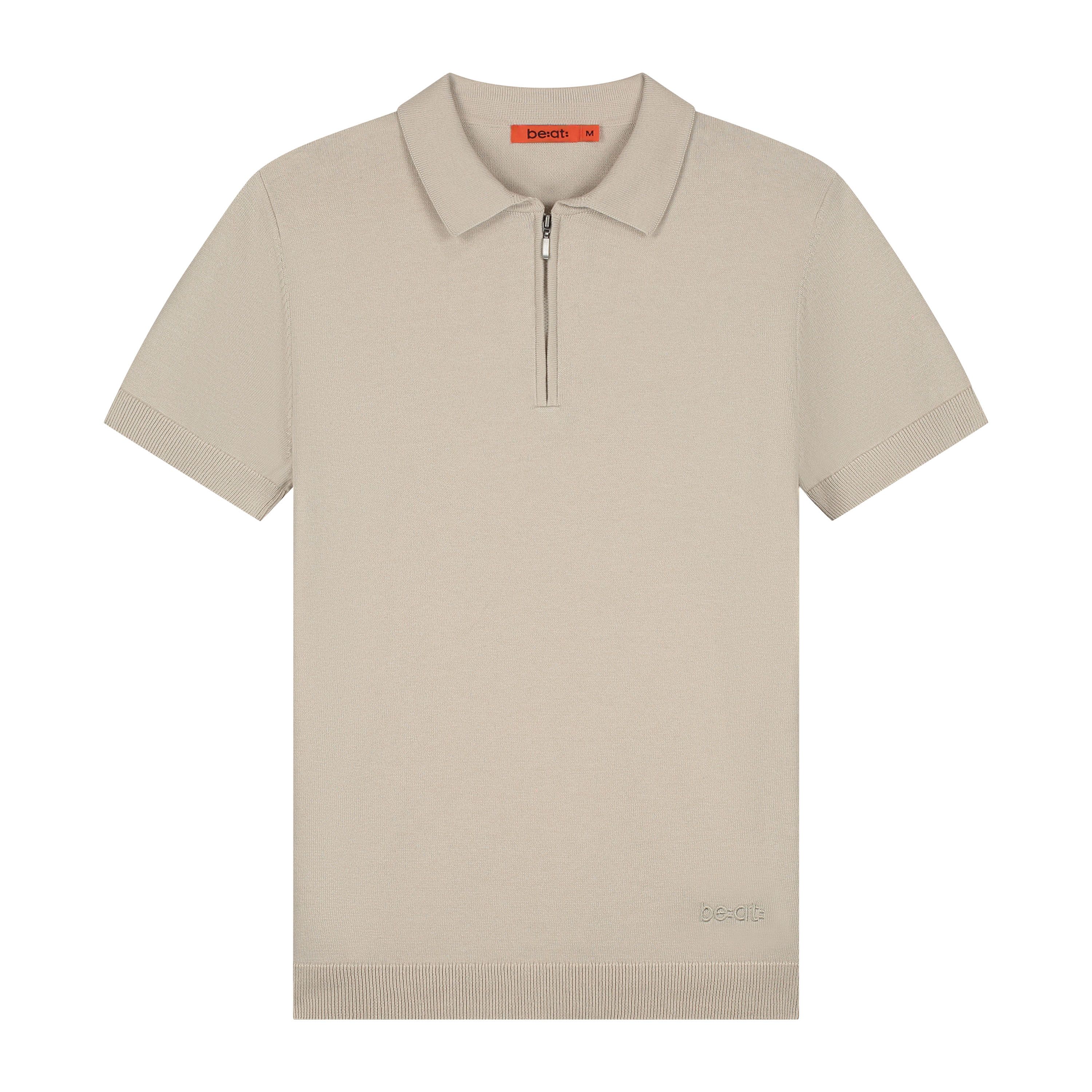 be:at: Gwan Knit Half Zip Polo