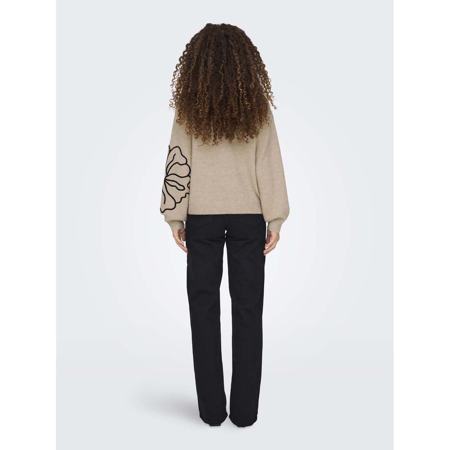 Jacqueline De Yong Jella Flower Pullover