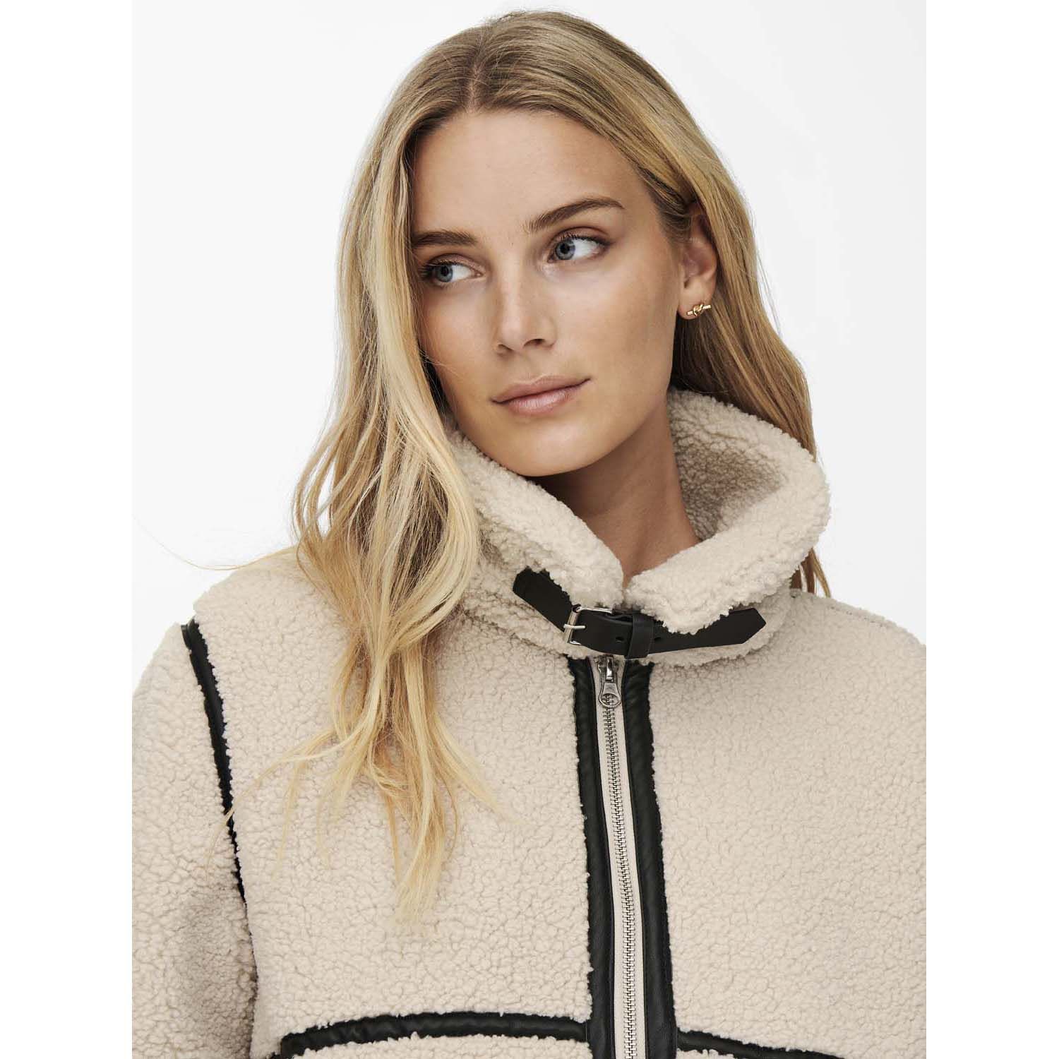 Jacqueline De Yong Frosty Life Teddy Long Jacket