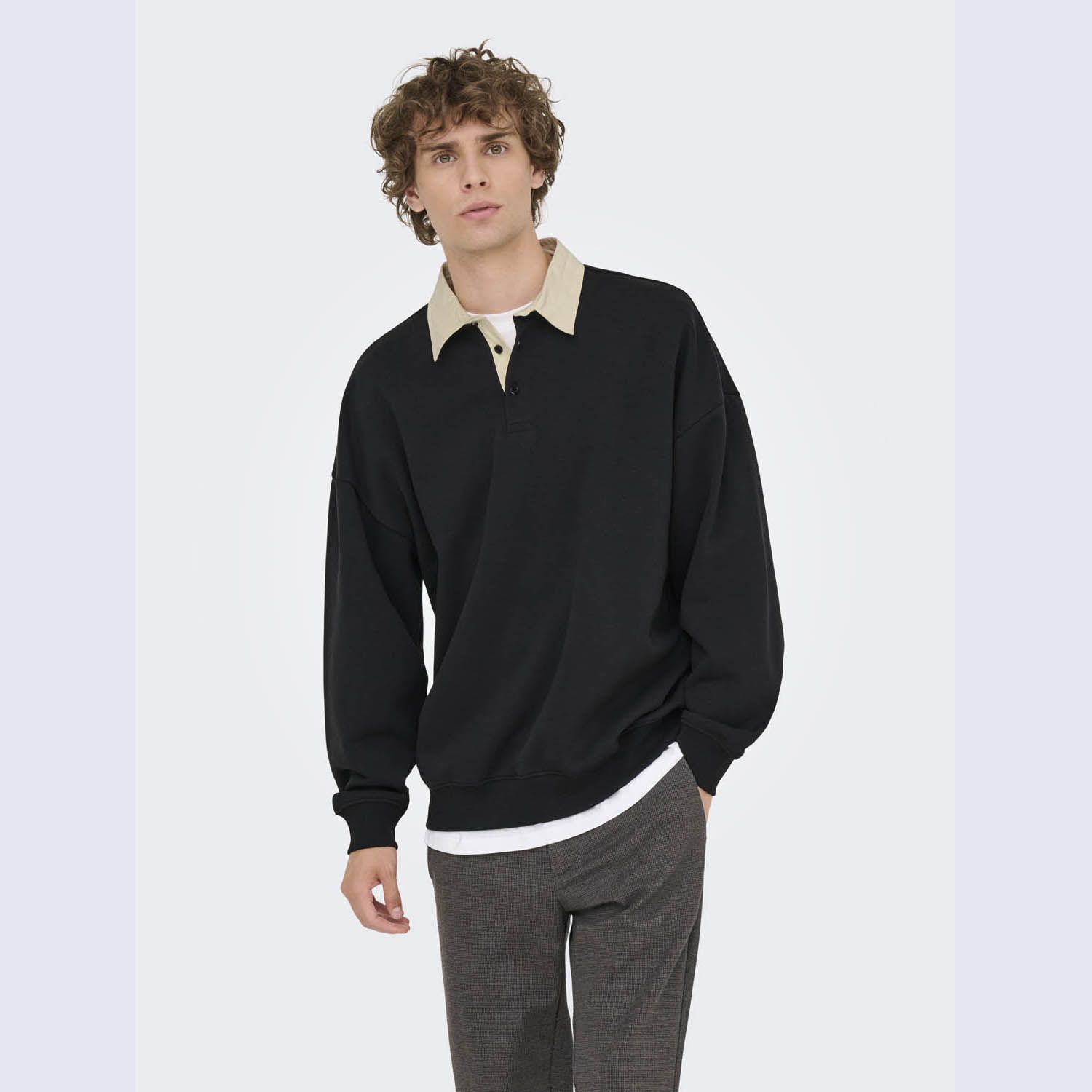 ONLY & Sons Jeffrey Rugby Solid Polo 