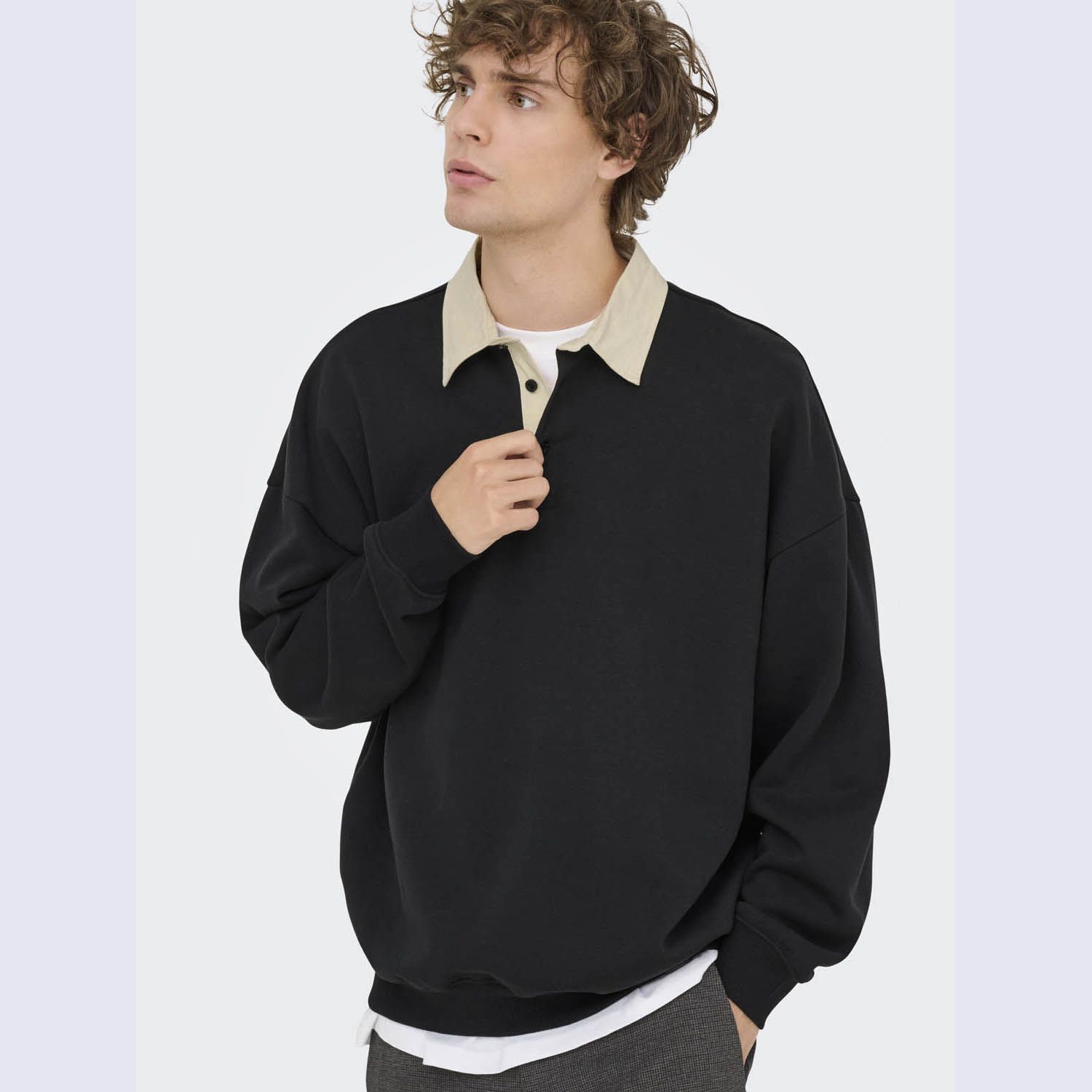 ONLY & Sons Jeffrey Rugby Solid Polo 