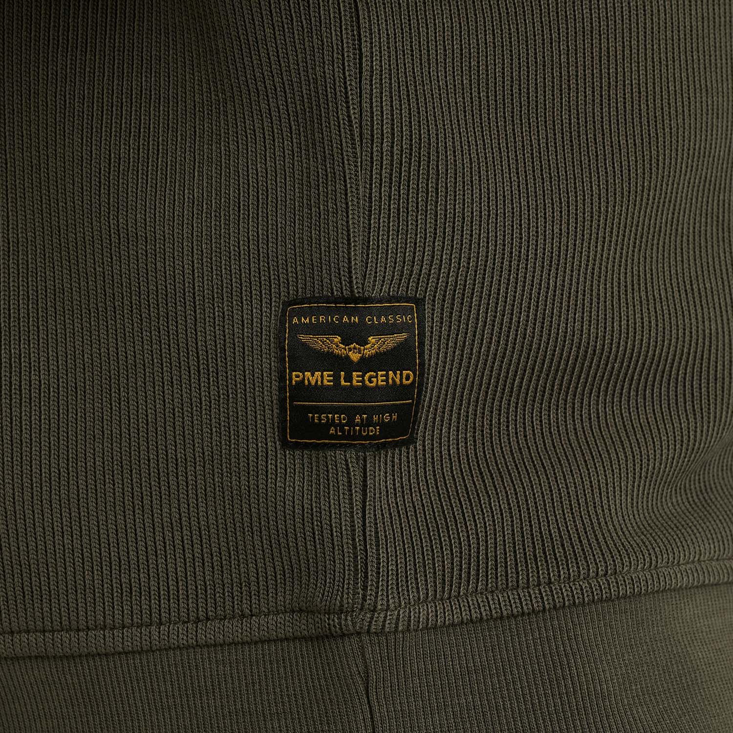 PME Legend Half Zip Knit Look Sweater