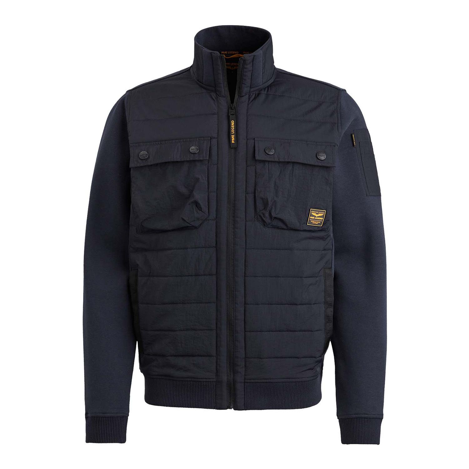 PME Legend Zip Jacket Sweat Mixed Padded