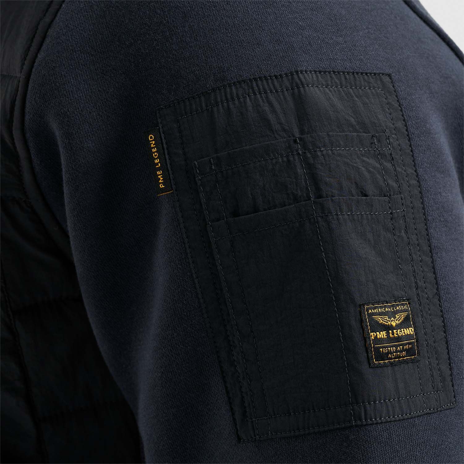 PME Legend Zip Jacket Sweat Mixed Padded