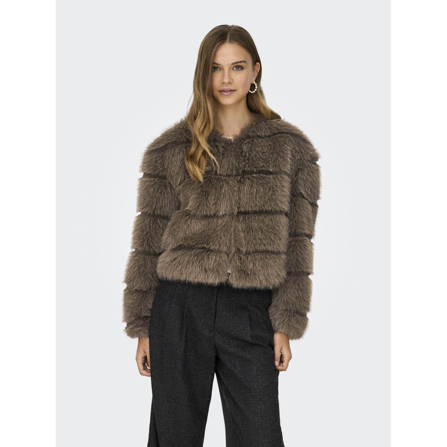Jacqueline De Yong Ofelia Faux Fur Jacket