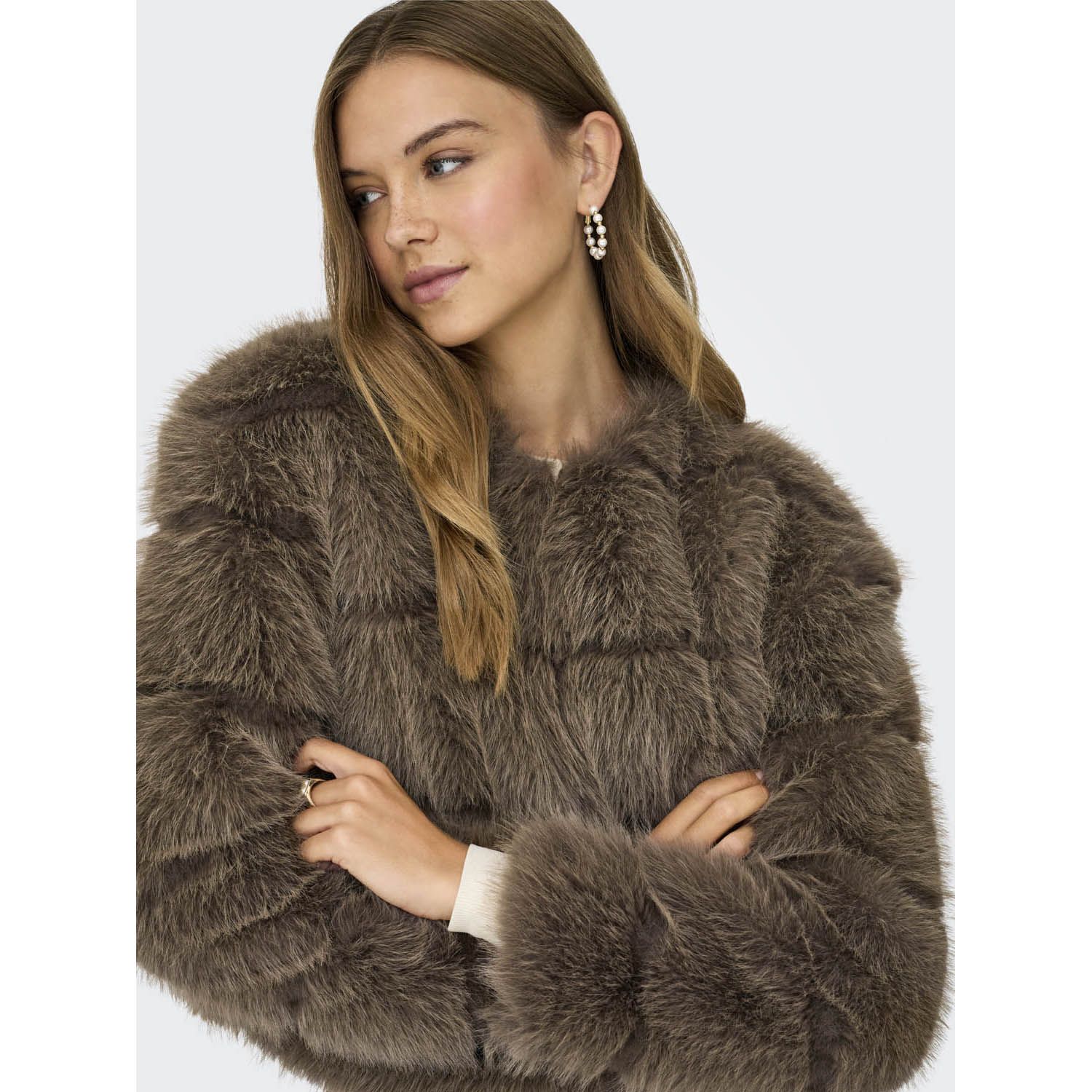 Jacqueline De Yong Ofelia Faux Fur Jacket
