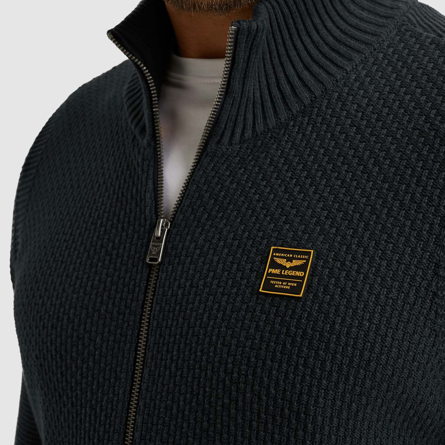 PME Legend Zip Jacket Cotton Structure Knit