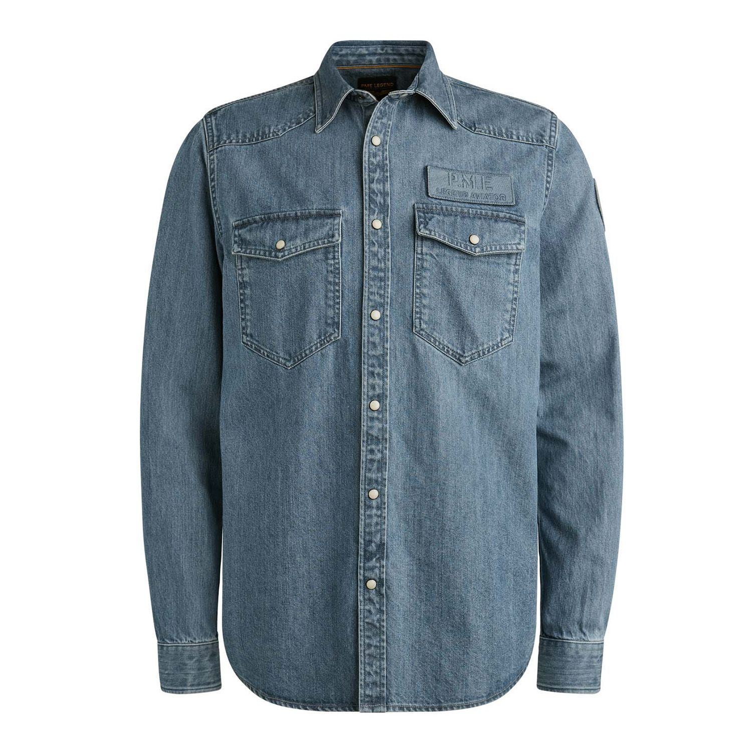 PME Legend Long Sleeve Shirt Indigo Denim