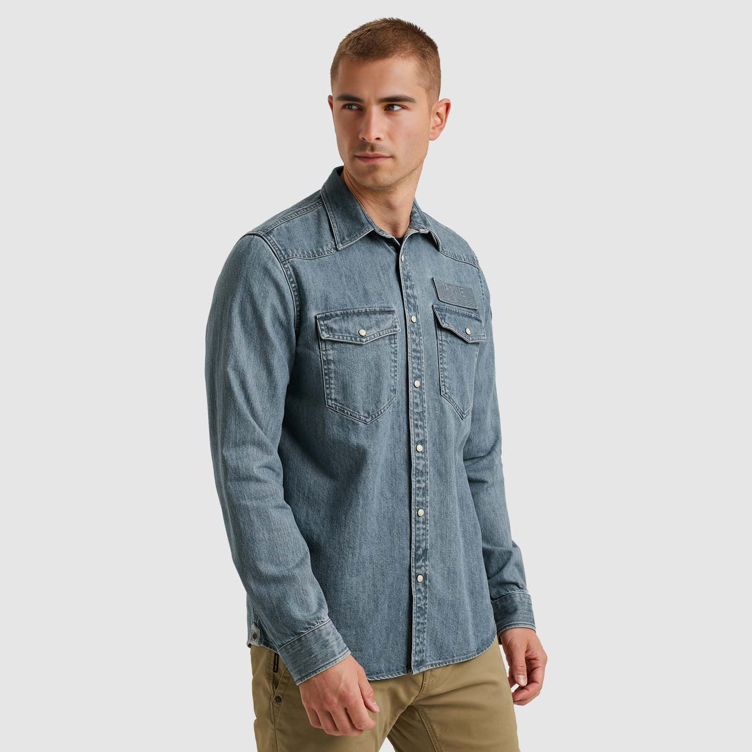 PME Legend Long Sleeve Shirt Indigo Denim