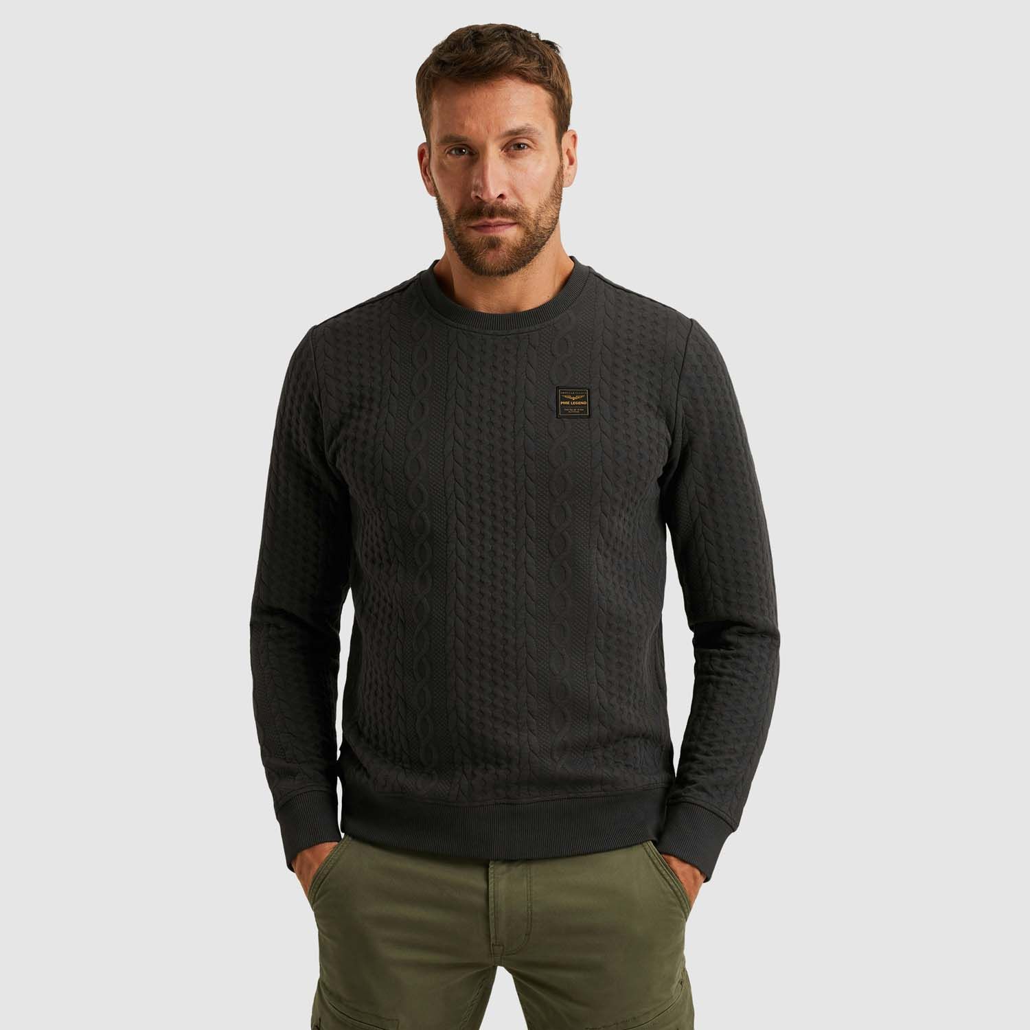 PME Legend Crewneck Cable Jacquard
