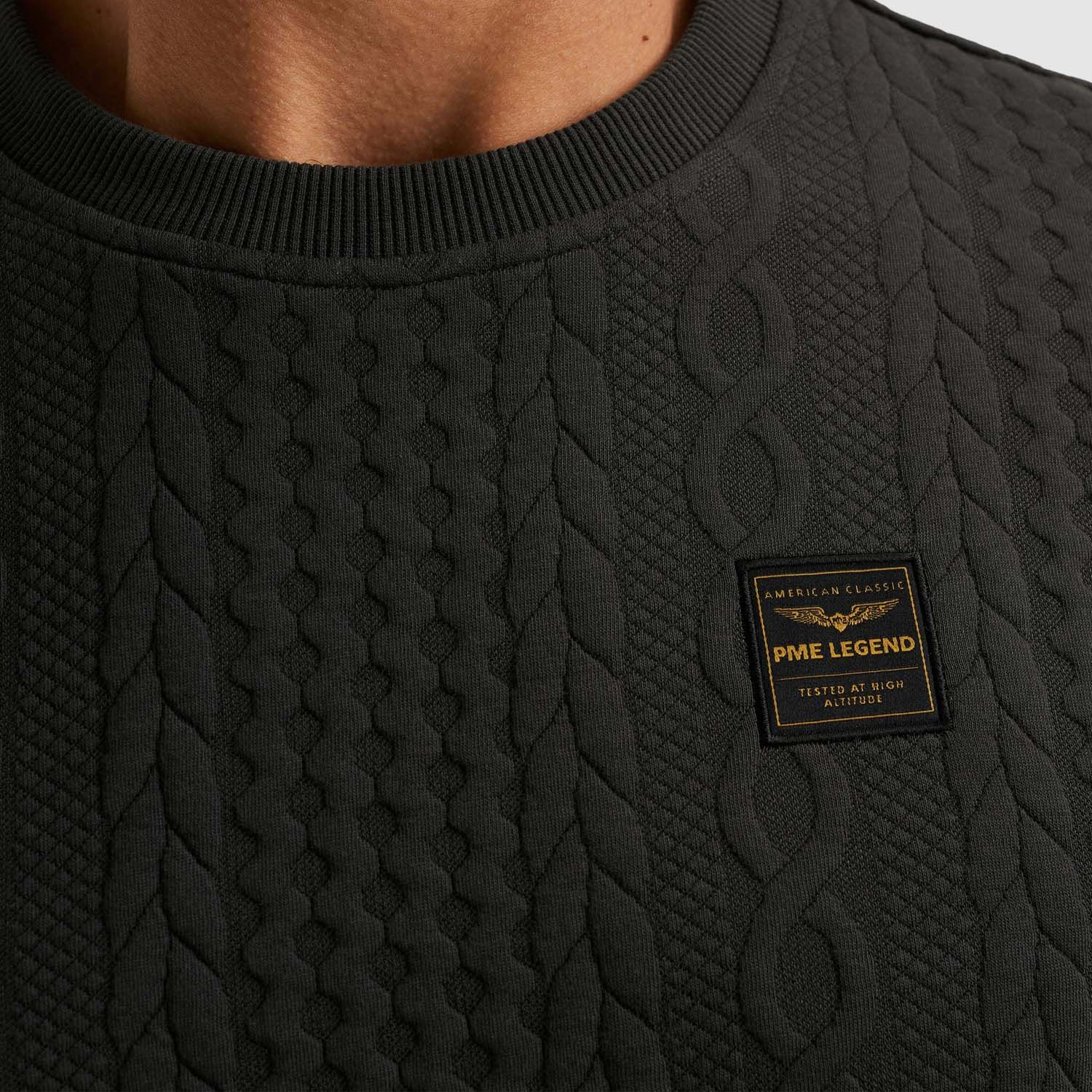 PME Legend Crewneck Cable Jacquard