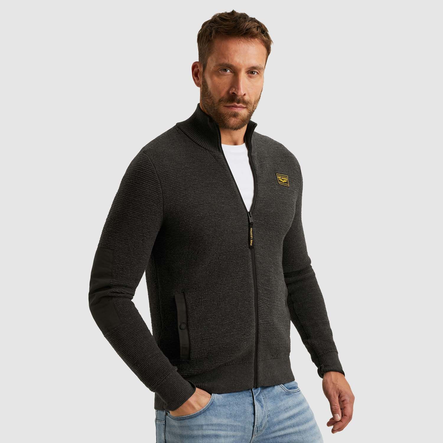 PME Legend Zip Jacket Texture Yarn