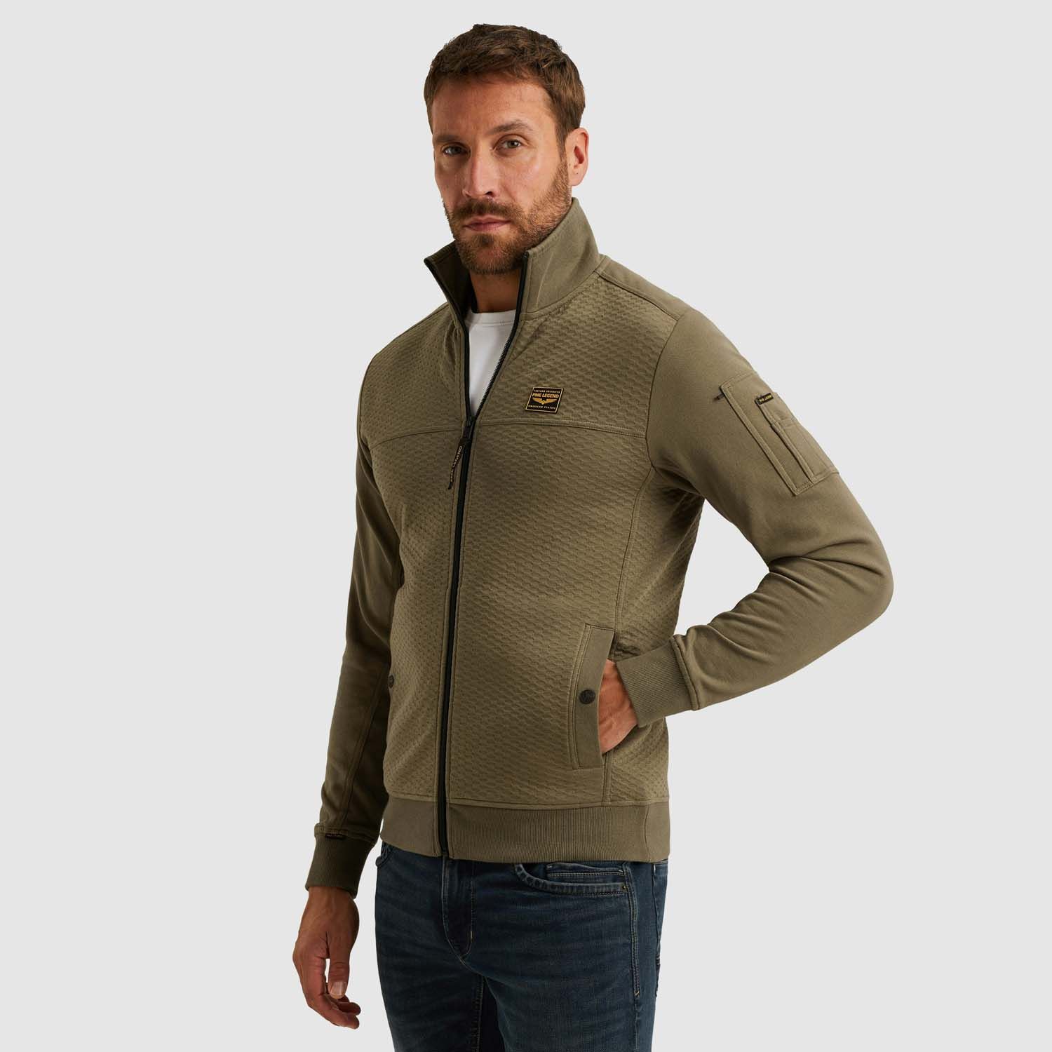 PME Legend Zip Jacket Jacquard Interlock