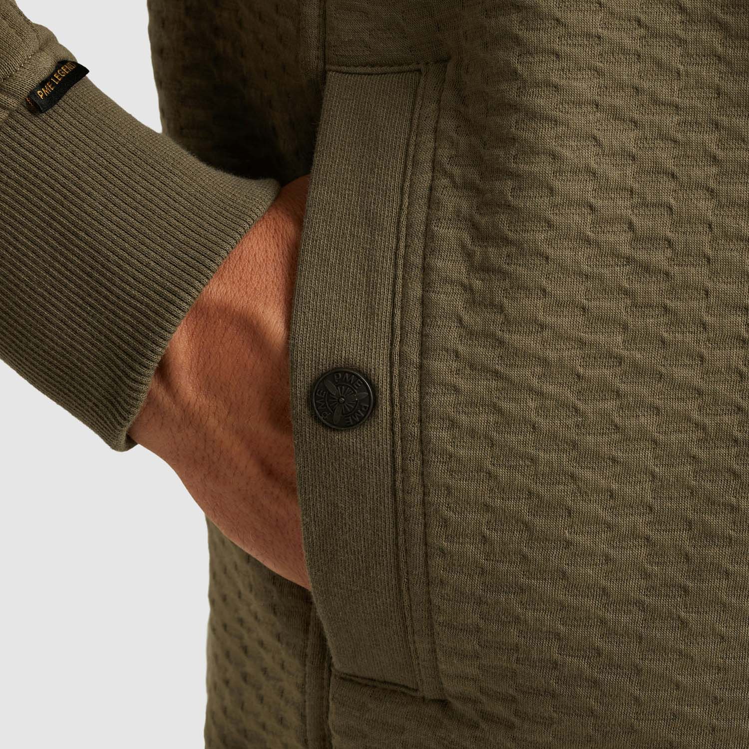 PME Legend Zip Jacket Jacquard Interlock