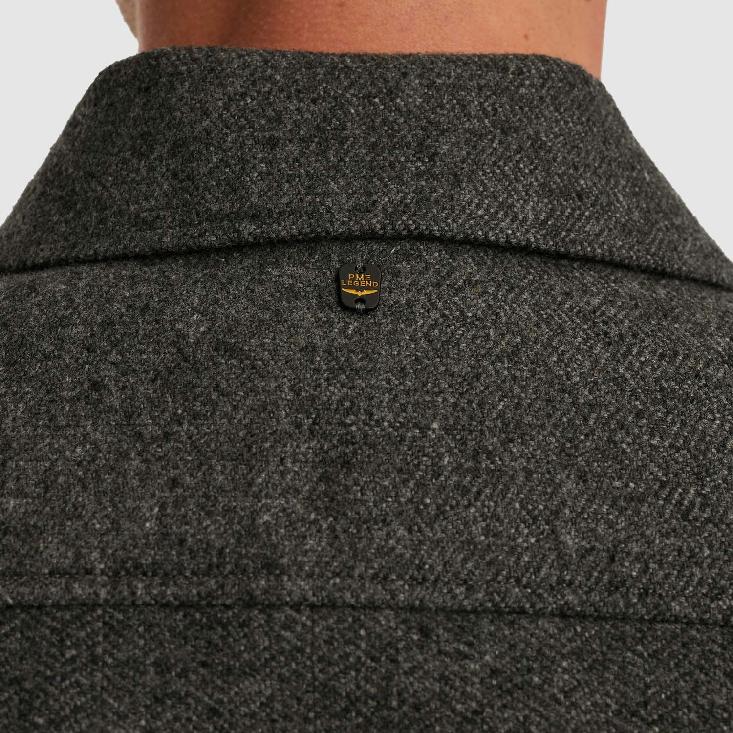 PME Legend Long Sleeve Shirt Woolblend Herrin