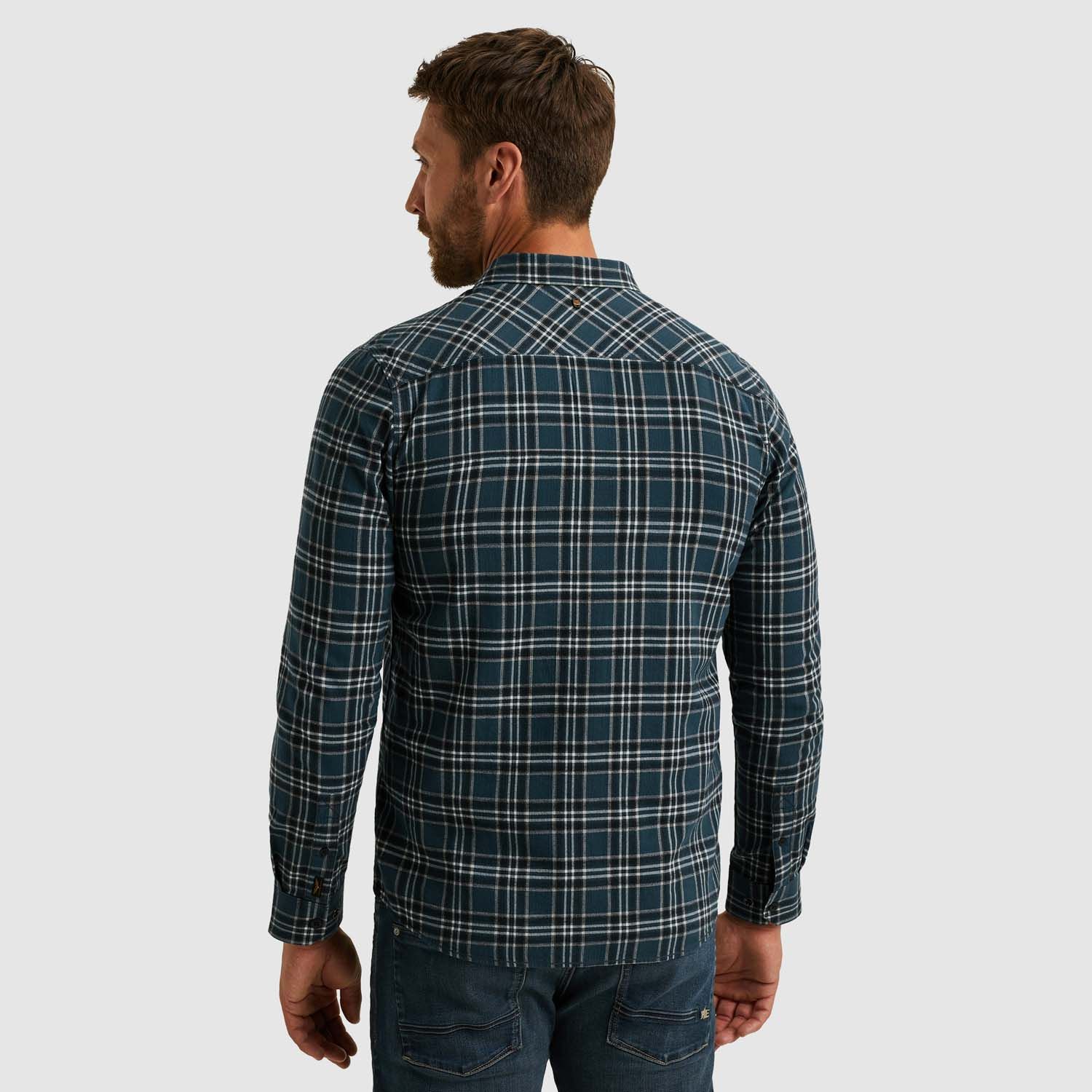 PME Legend Long Sleeve Shirt Herringbone Yarn 