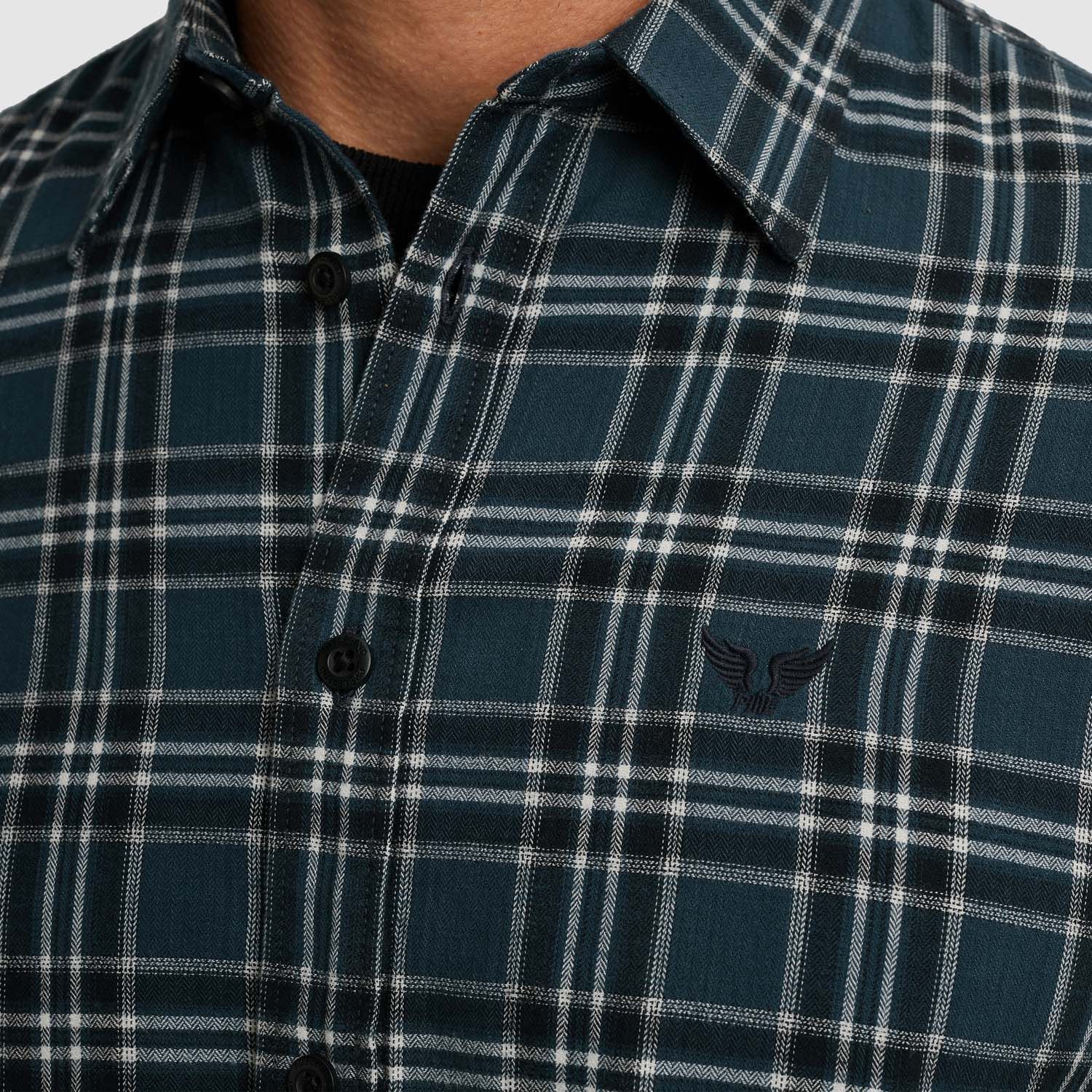 PME Legend Long Sleeve Shirt Herringbone Yarn 