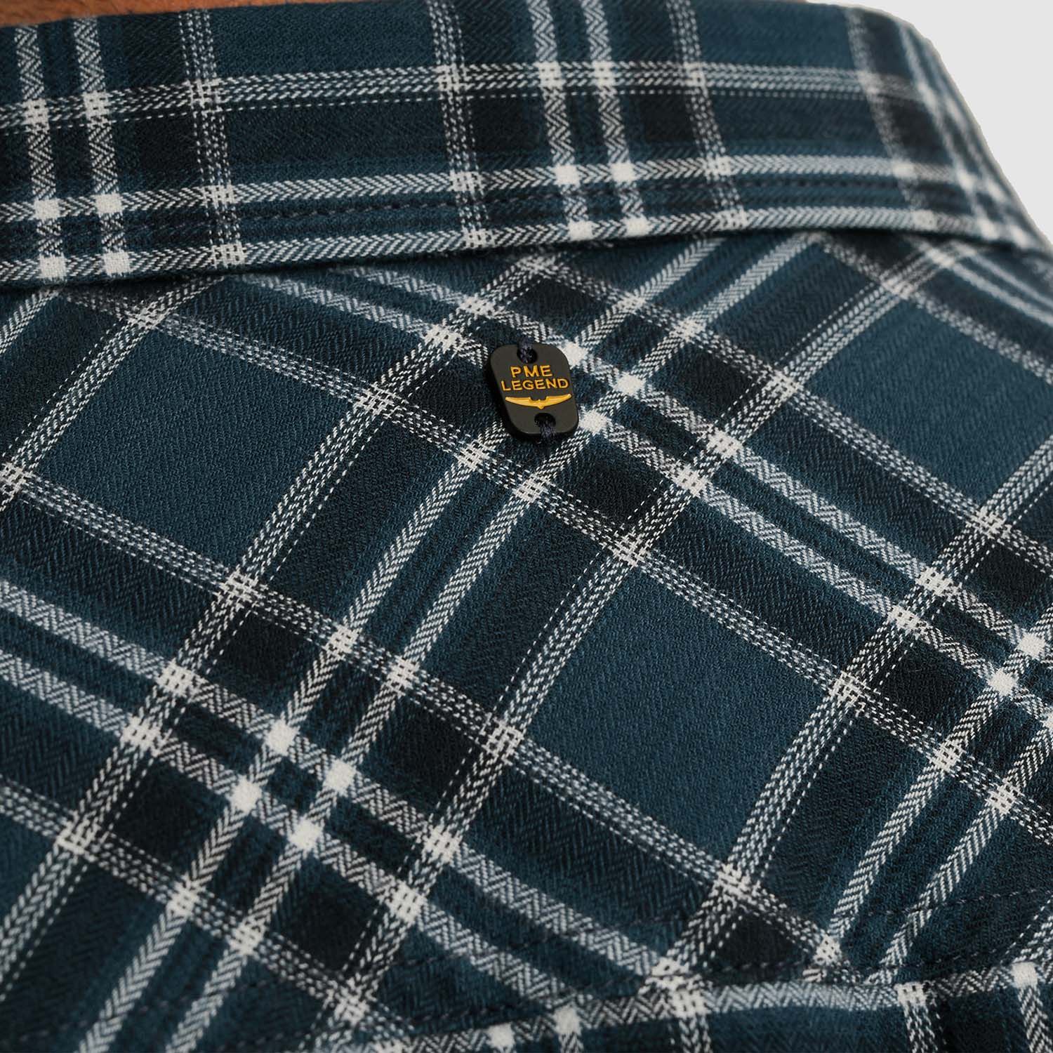 PME Legend Long Sleeve Shirt Herringbone Yarn 