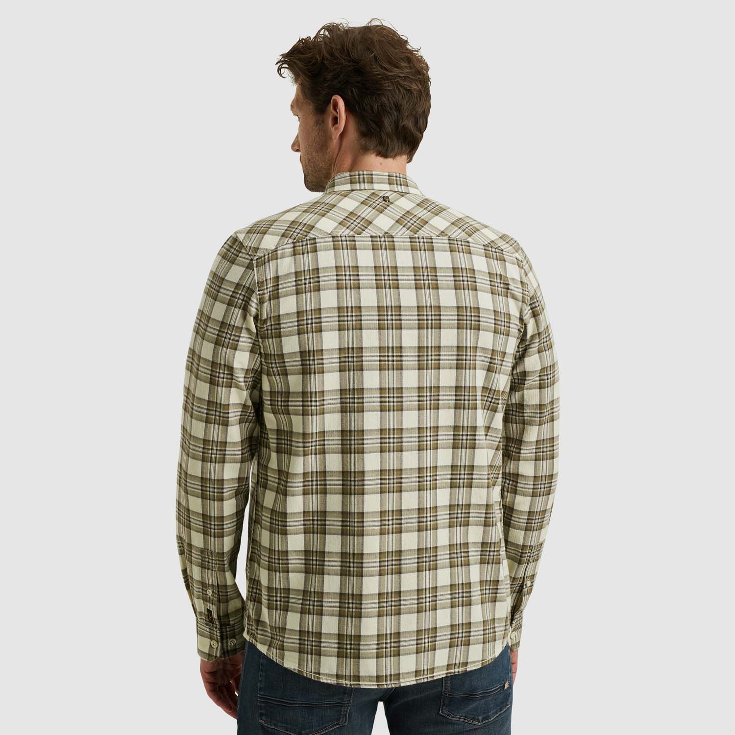 PME Legend Long Sleeve Shirt Herringbone Yarn 