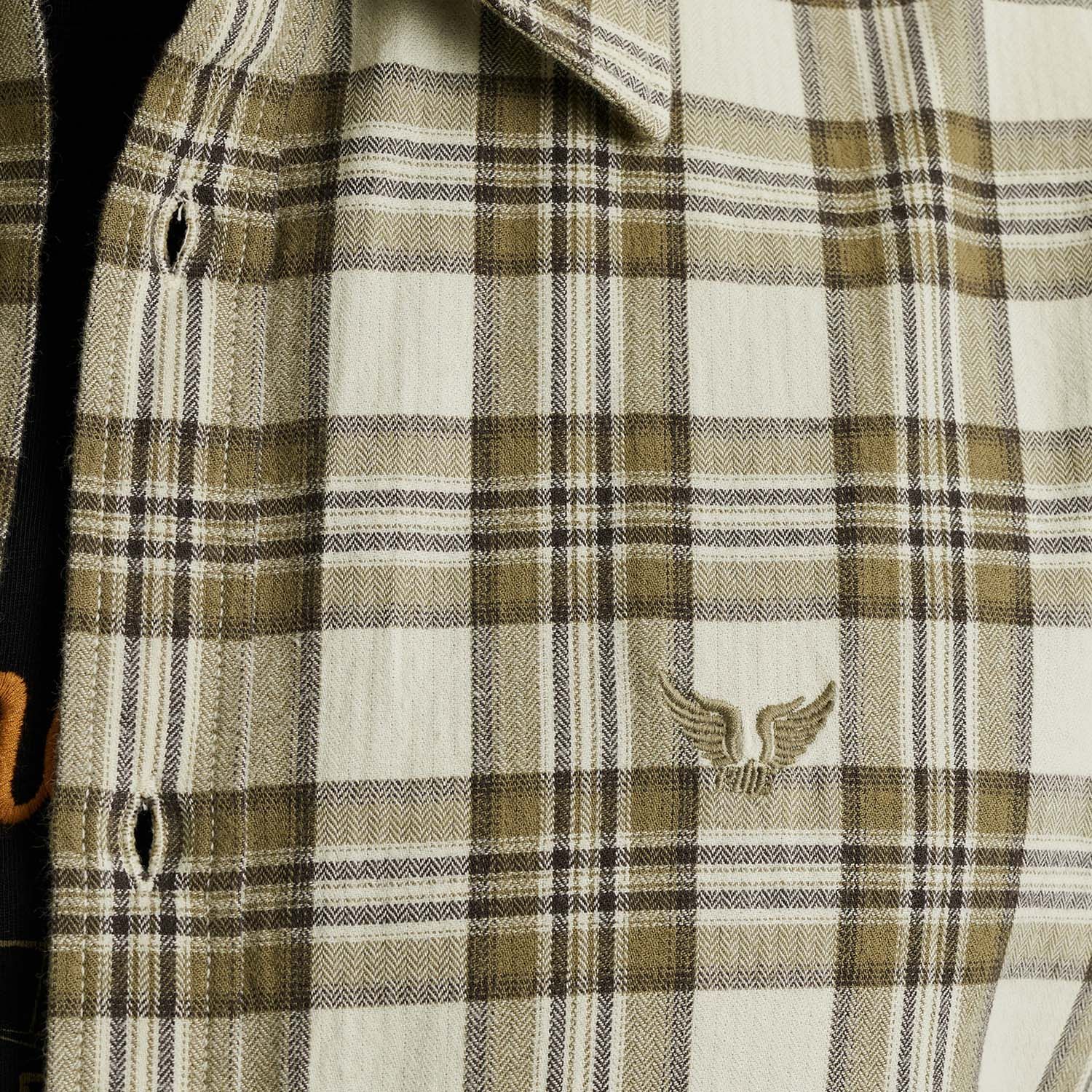 PME Legend Long Sleeve Shirt Herringbone Yarn 