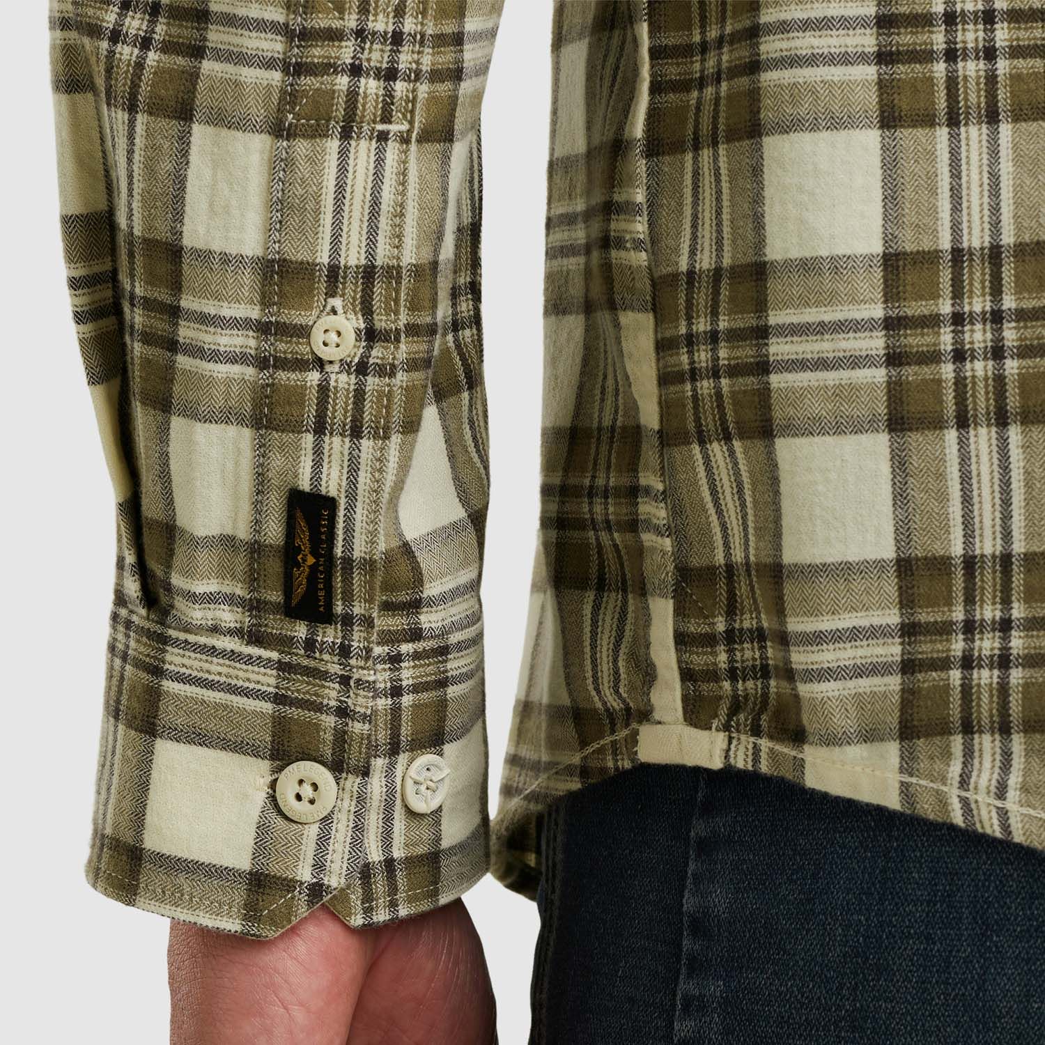 PME Legend Long Sleeve Shirt Herringbone Yarn 