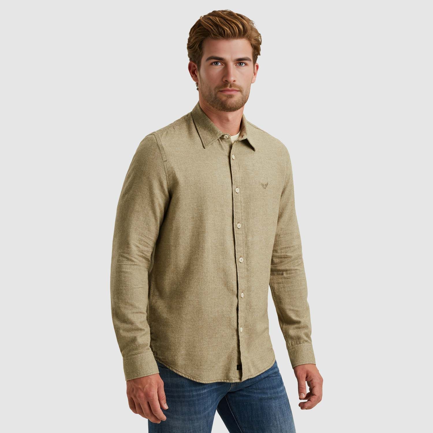 PME Legend Long Sleeve Shirt Yarn Dyed Grindle