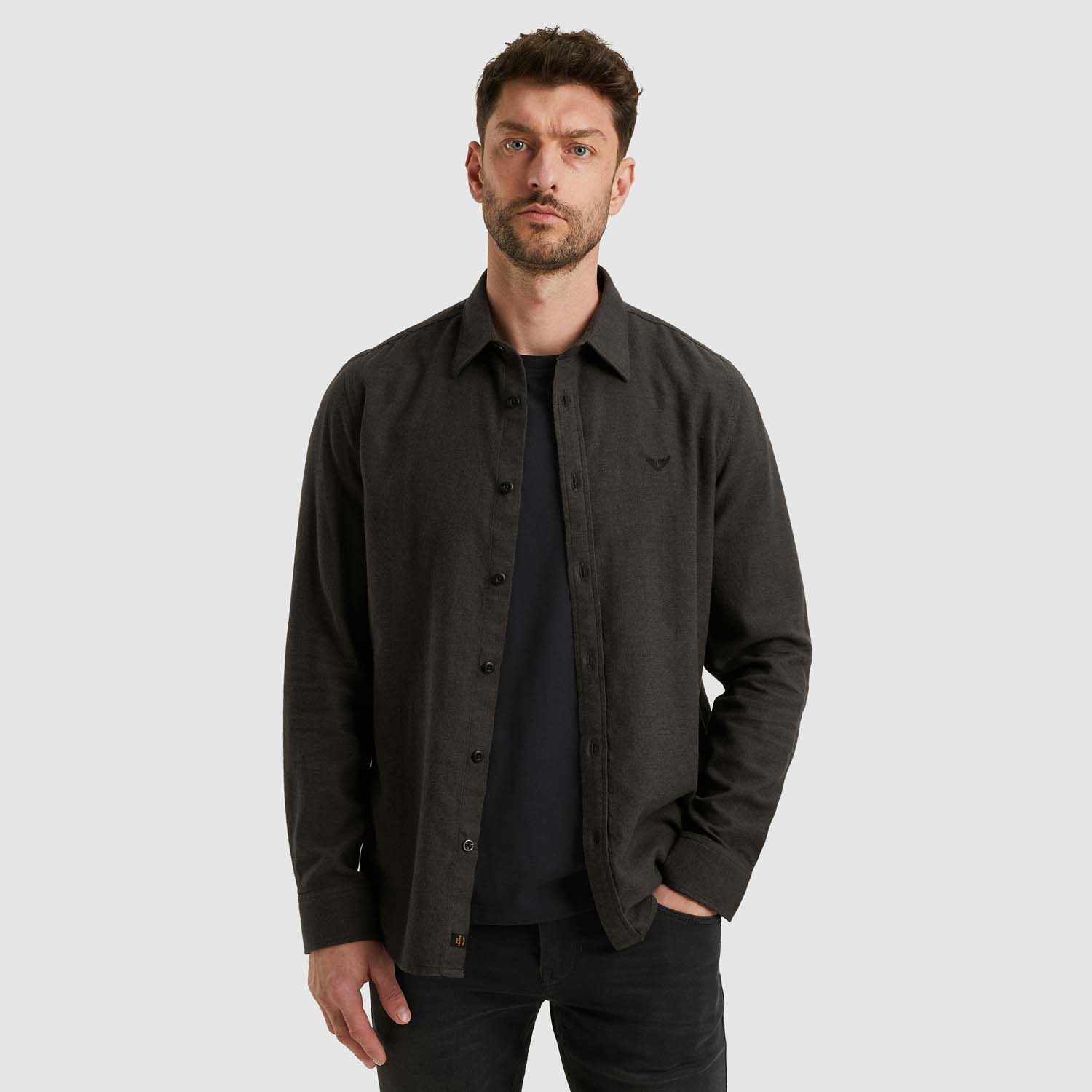 PME Legend Long Sleeve Shirt Yarn Dyed Grindle
