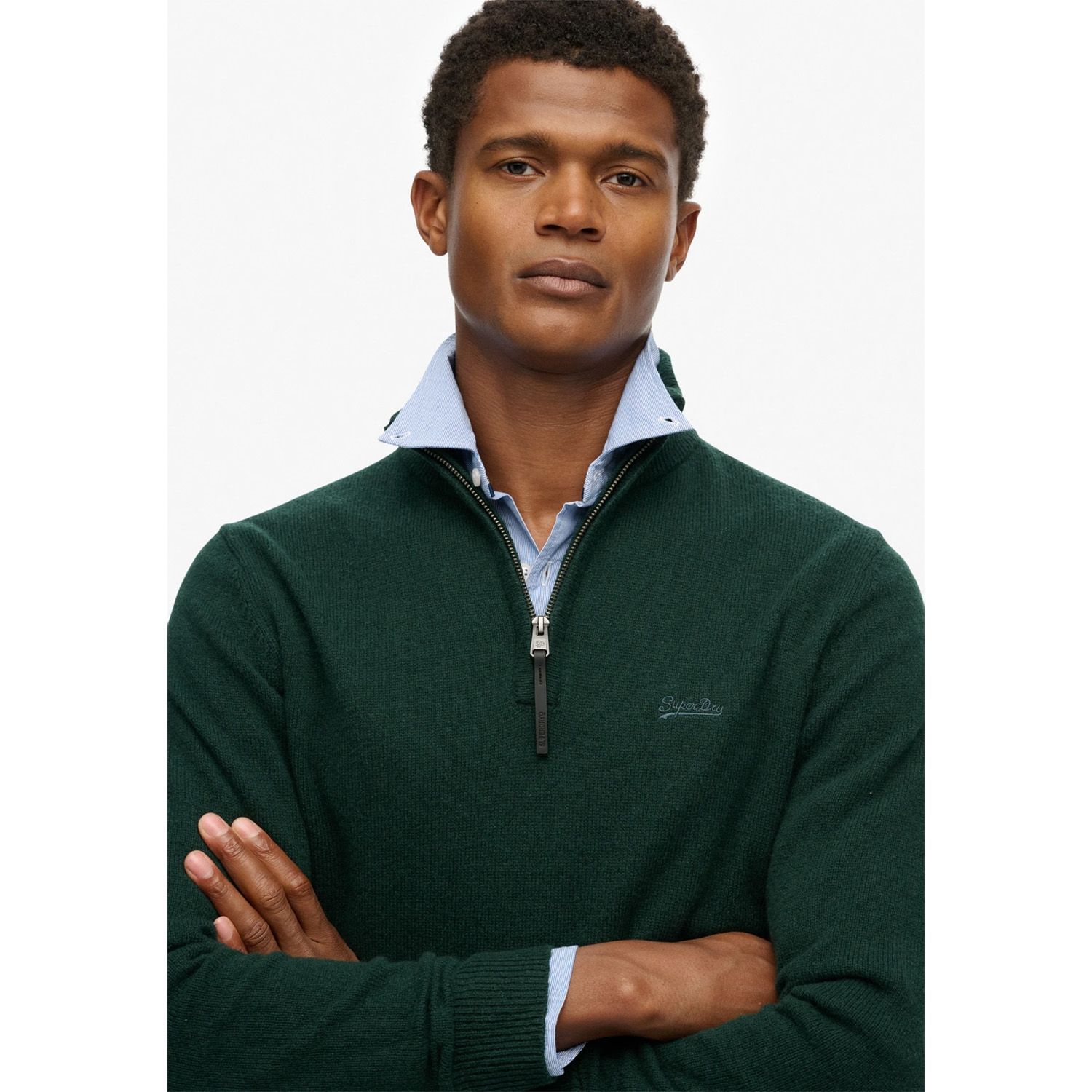 Superdry Wool Blend Half Zip Jumper