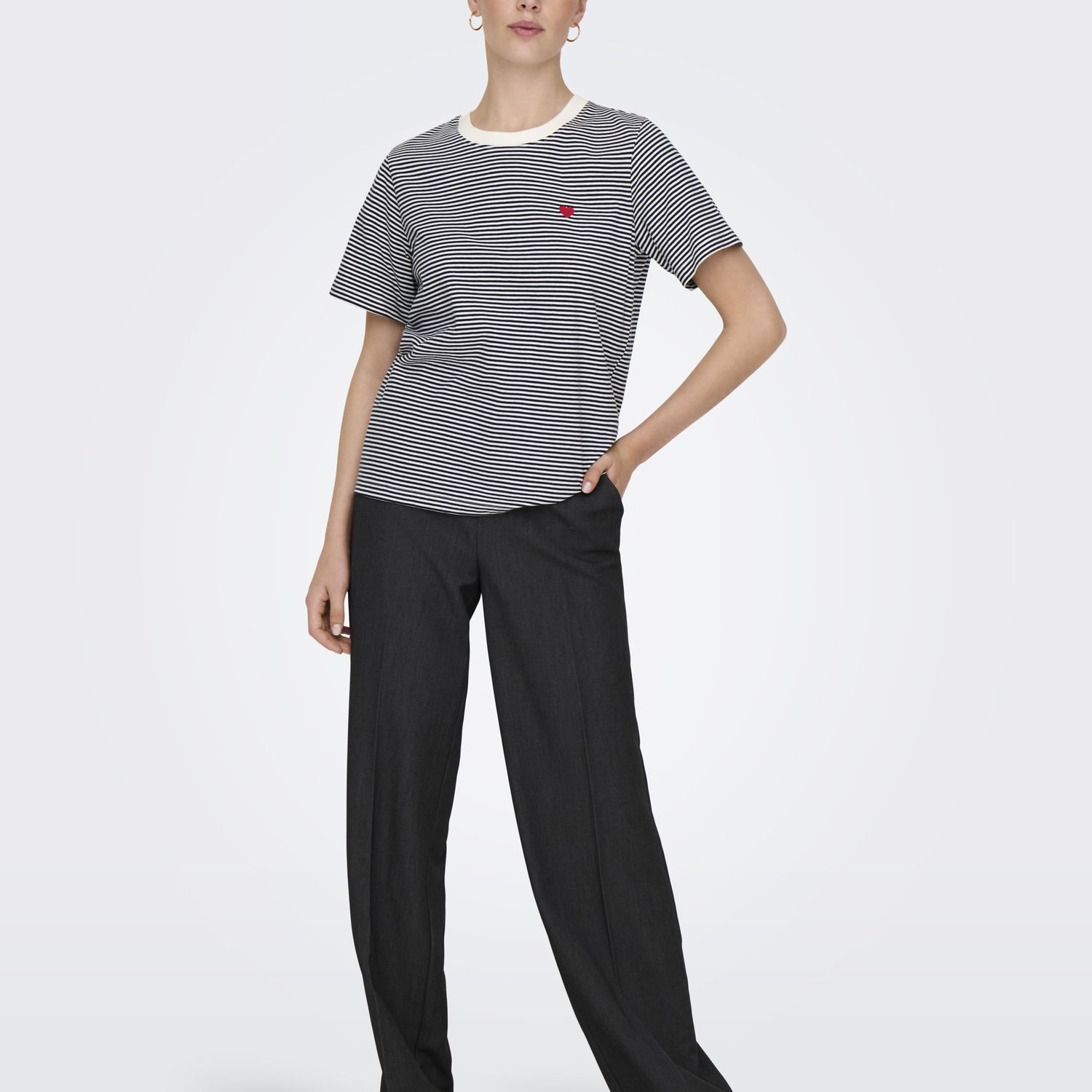 Jacqueline De Yong Pisa Short Sleeve Print Top