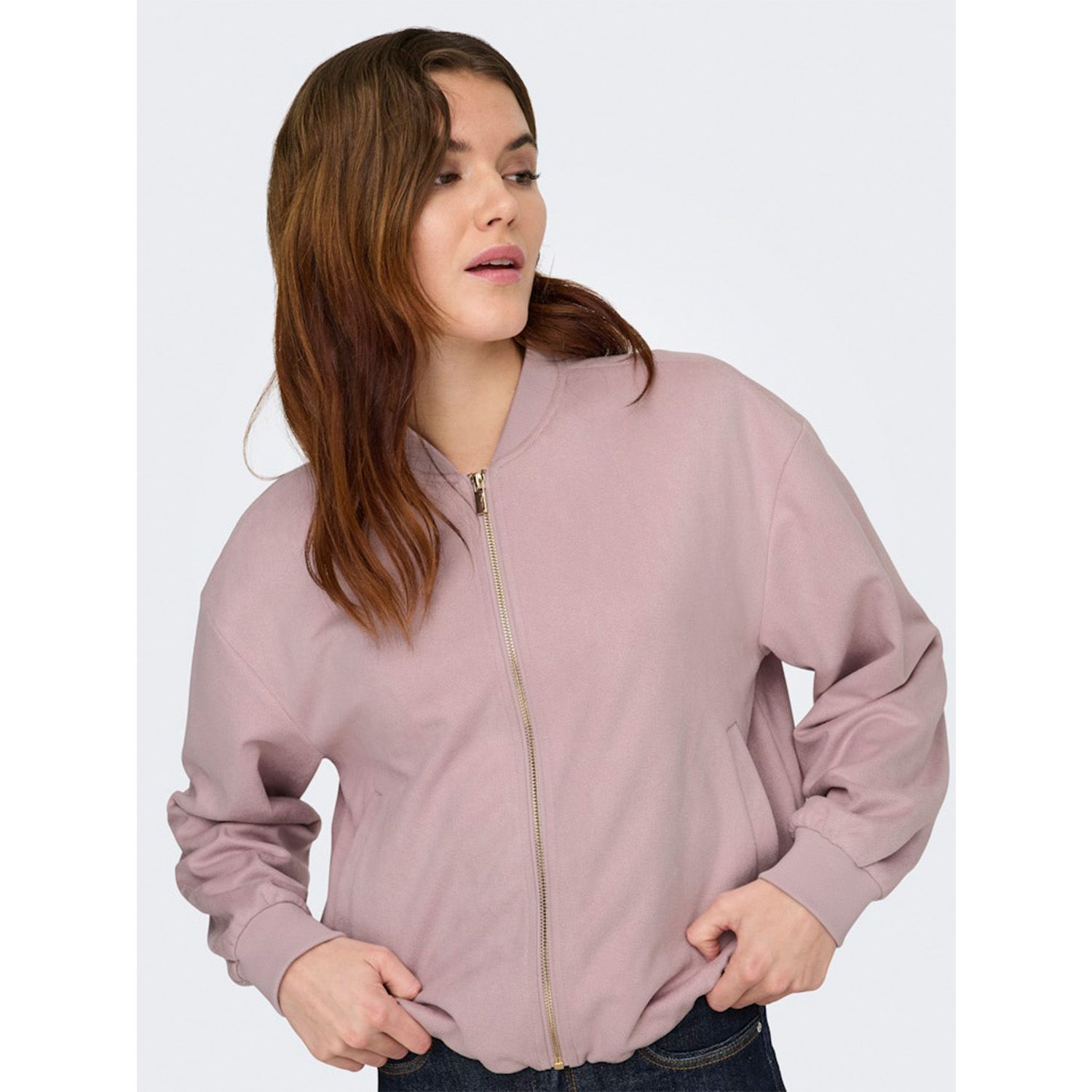 ONLY Mavi Life Long Sleeve Faux Suede Bomber