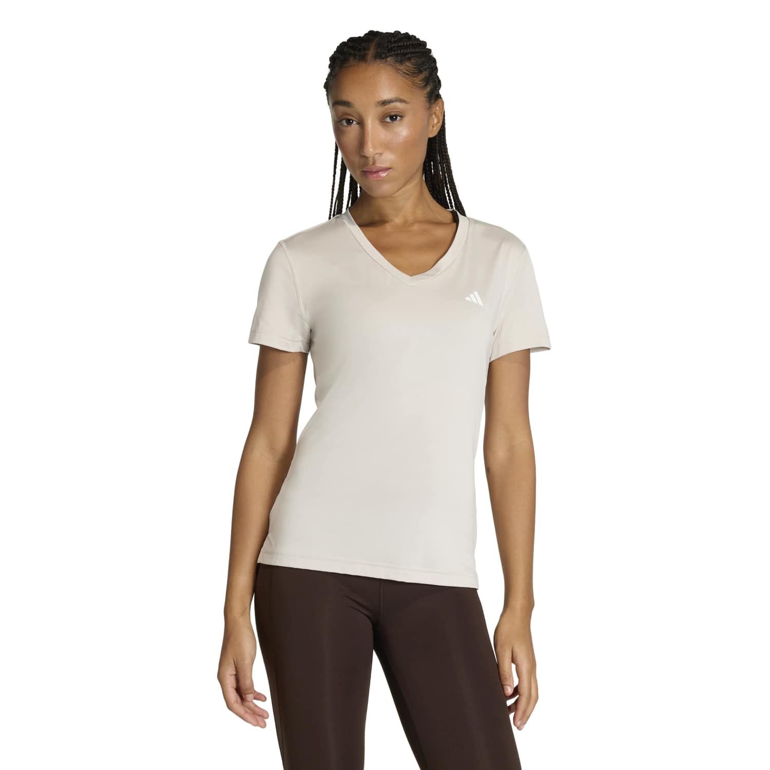 adidas Workout Essentials Minimal V-Neck Tee