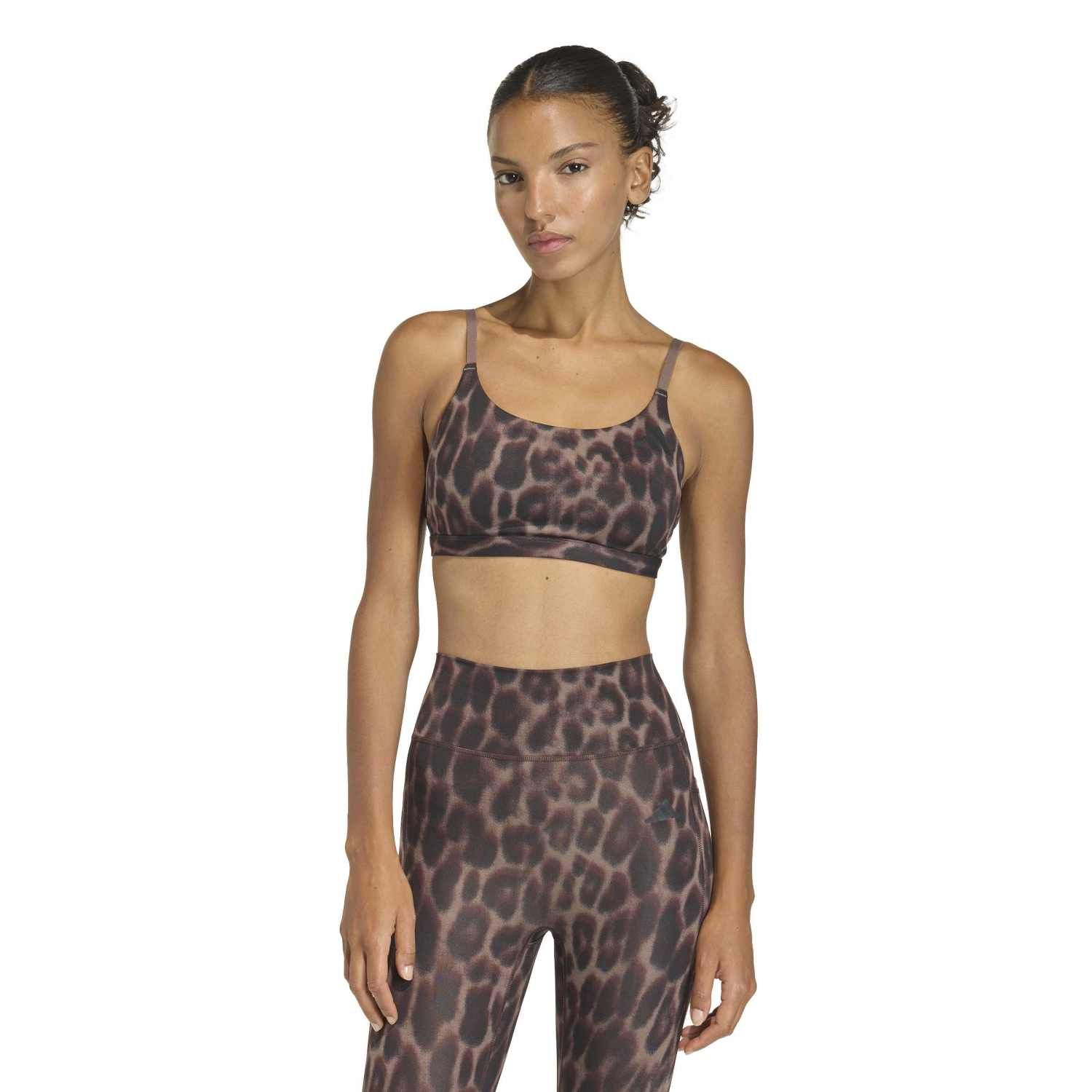 adidas Optima Essentials Workout Leopard Light Support Bra