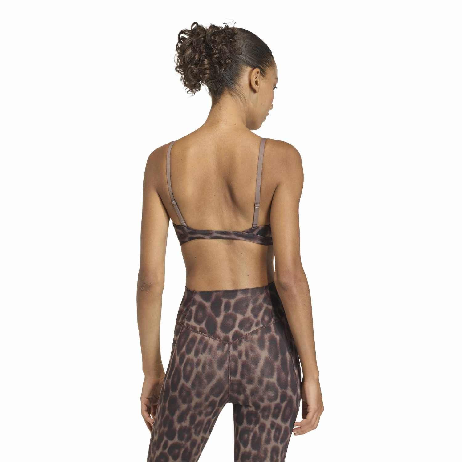 adidas Optima Essentials Workout Leopard Light Support Bra
