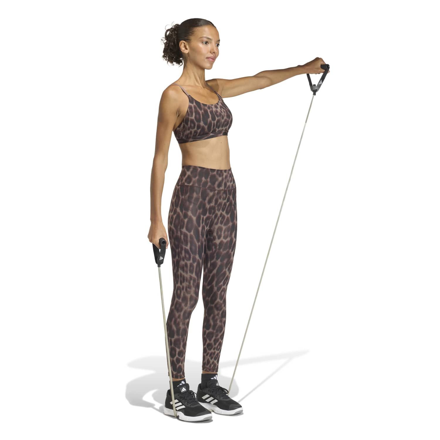 adidas Optima Essentials Workout Leopard Light Support Bra